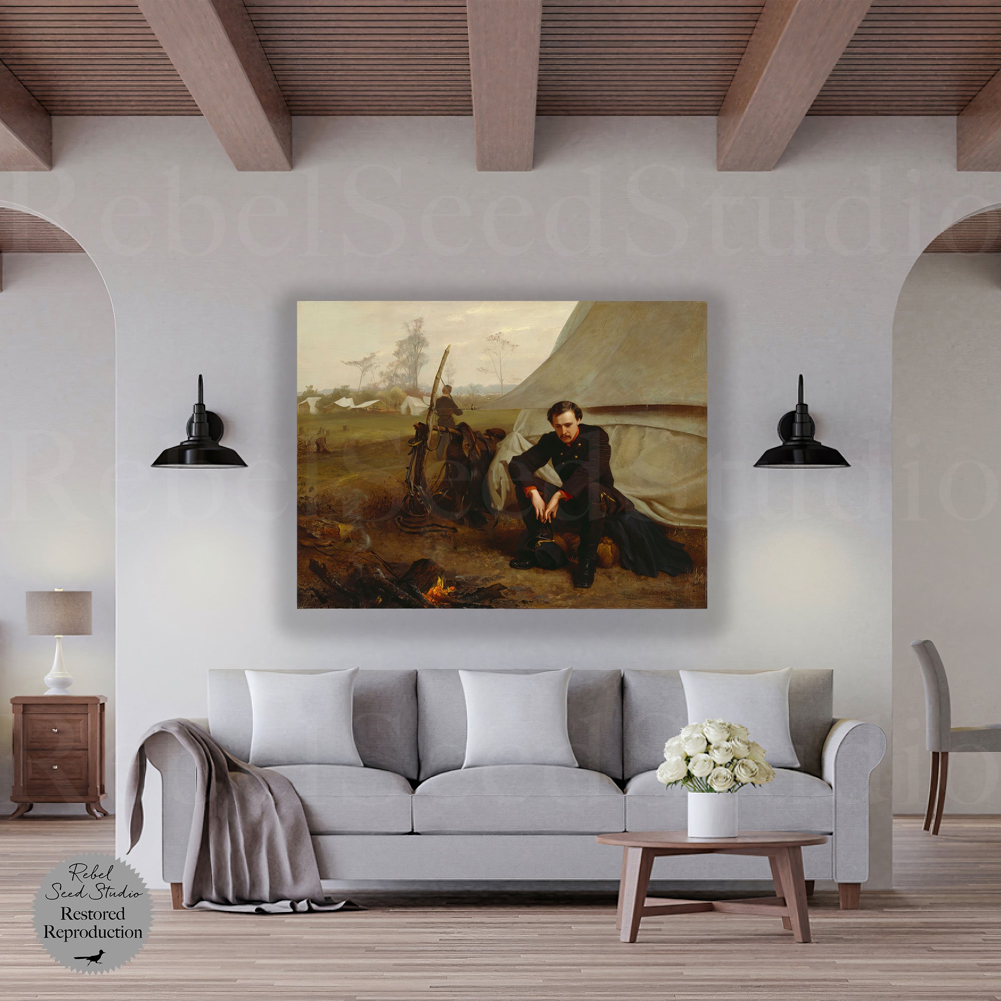 At the Front | Civil War Soldier (Art Print)