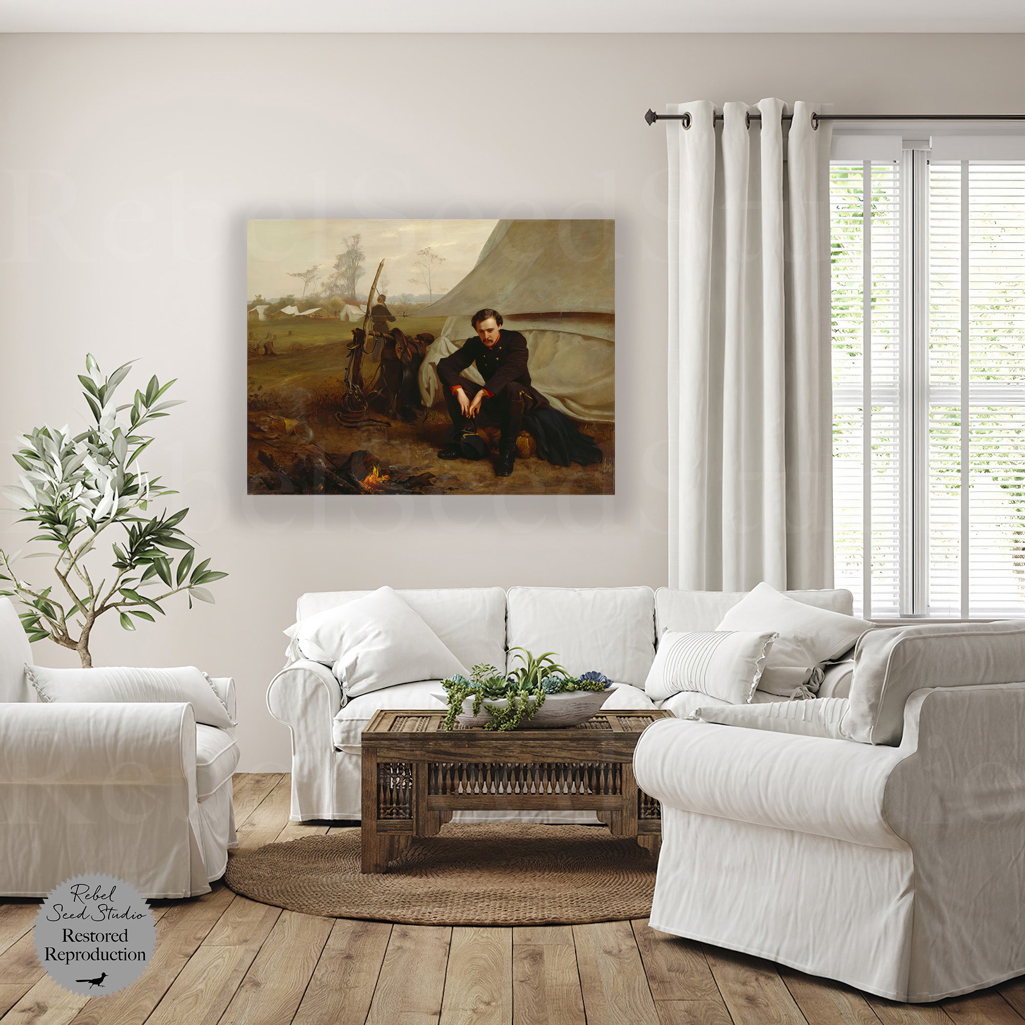 At the Front | Civil War Soldier (Art Print)