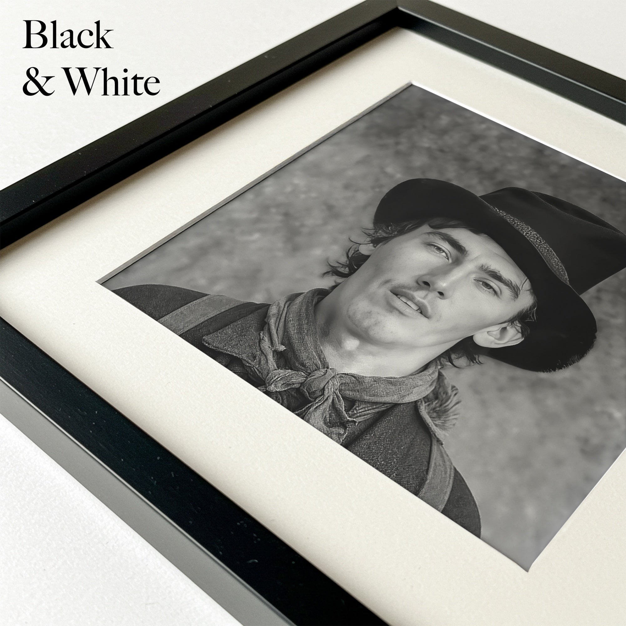 Billy the Kid Portrait - Vintage Restored Old West Outlaw Black & White or Colorized. Photograph (Art Print)