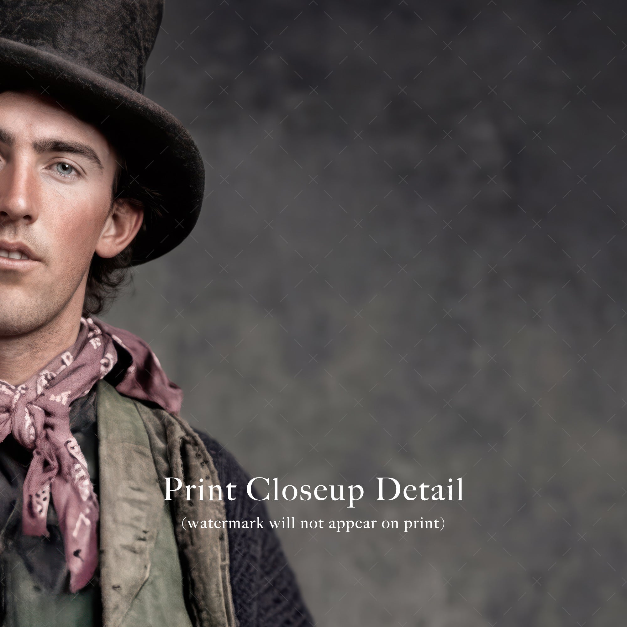 Billy the Kid: Recreated Colorized Vintage Old West Outlaw Photo (Art Print)