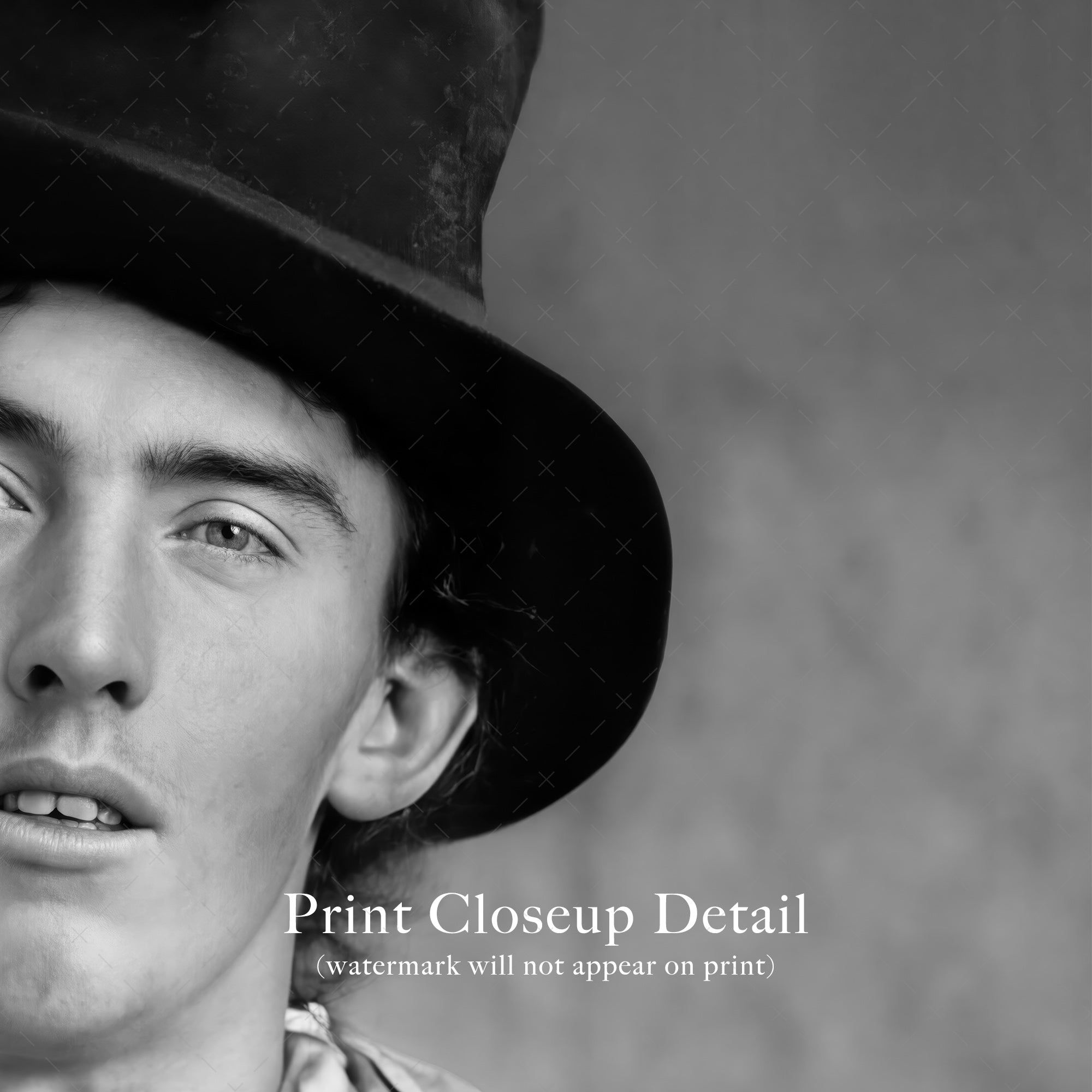 Billy the Kid Portrait - Restored Vintage Old West Black & White Outlaw Photo (Art Print)