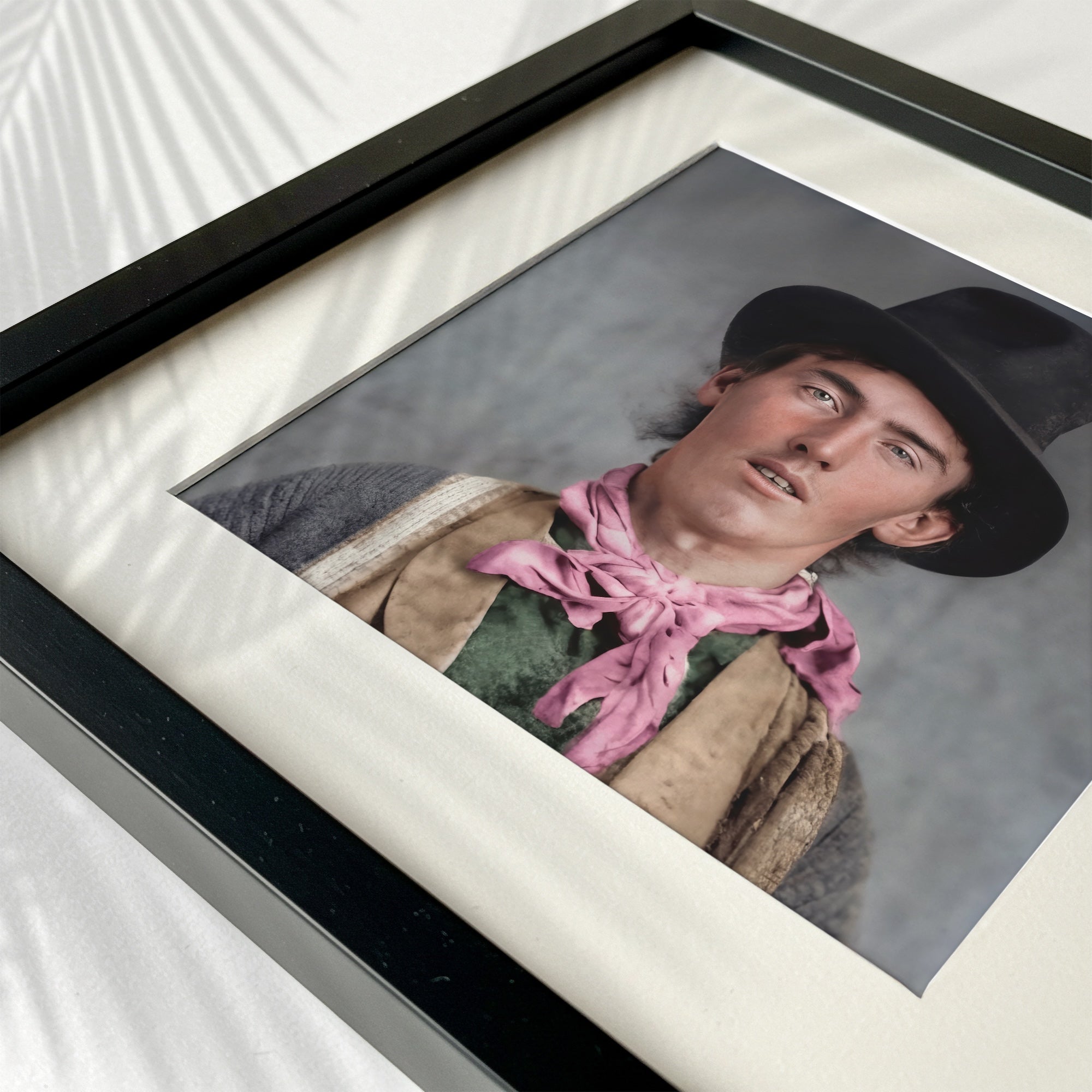 Billy the Kid Portrait: Restored Colorized Vintage Old West Outlaw Photo (Art Print)