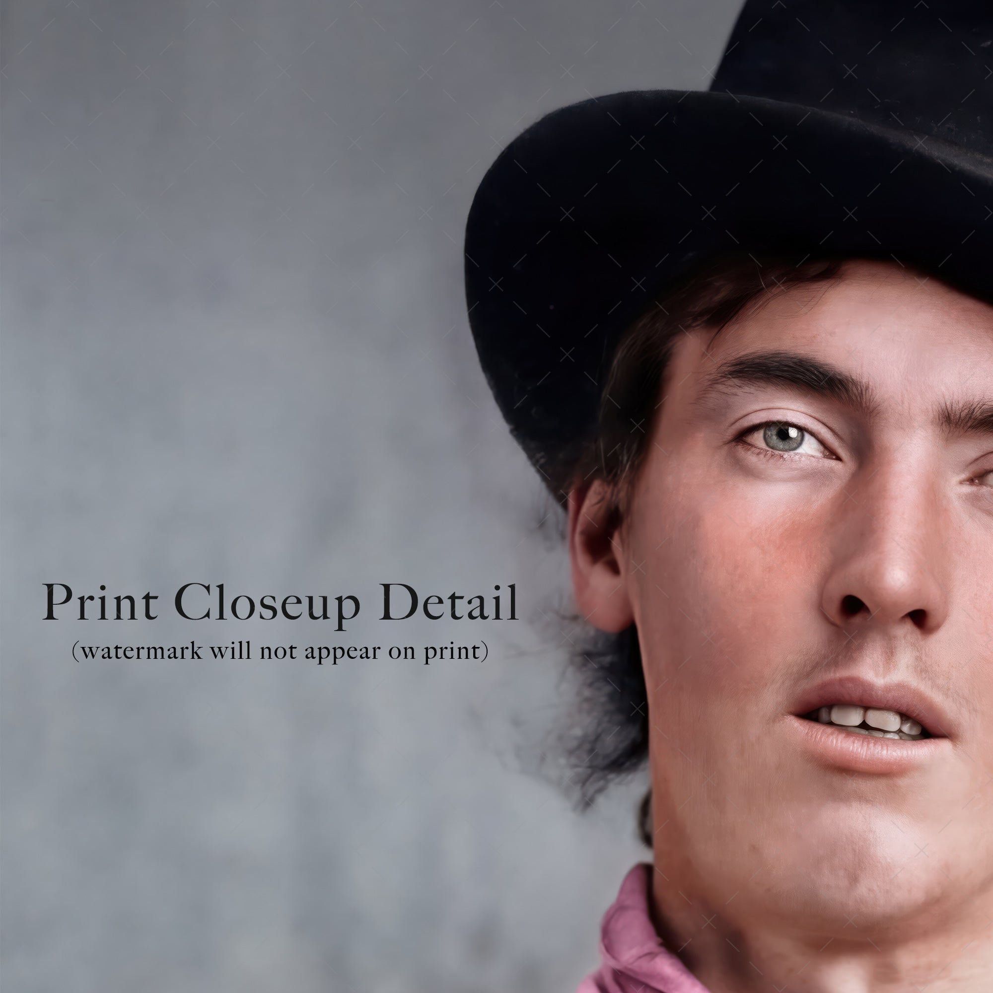 Billy the Kid Portrait: Restored Colorized Vintage Old West Outlaw Photo (Art Print)