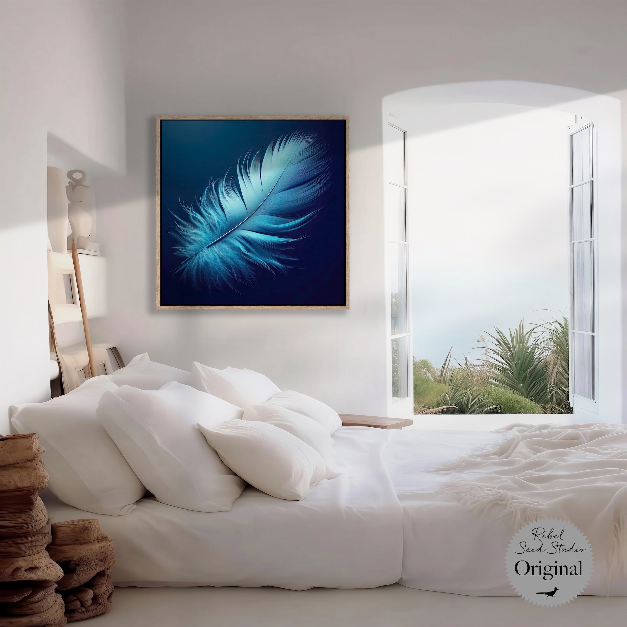 Blue Feather (Art Print)