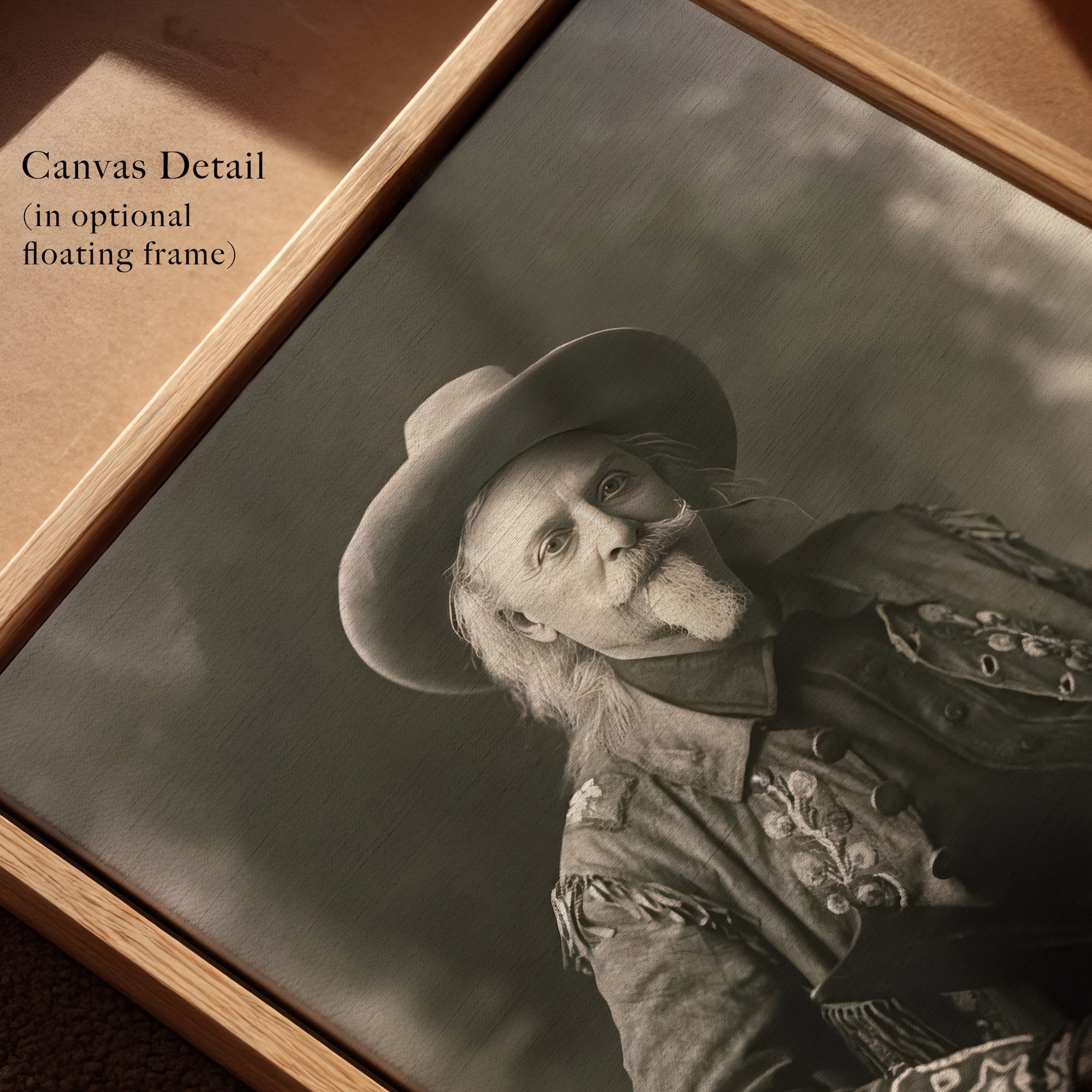 Buffalo Bill Cody: Vintage Old West Frontiersman Sepia Tone Photograph (Art Print)