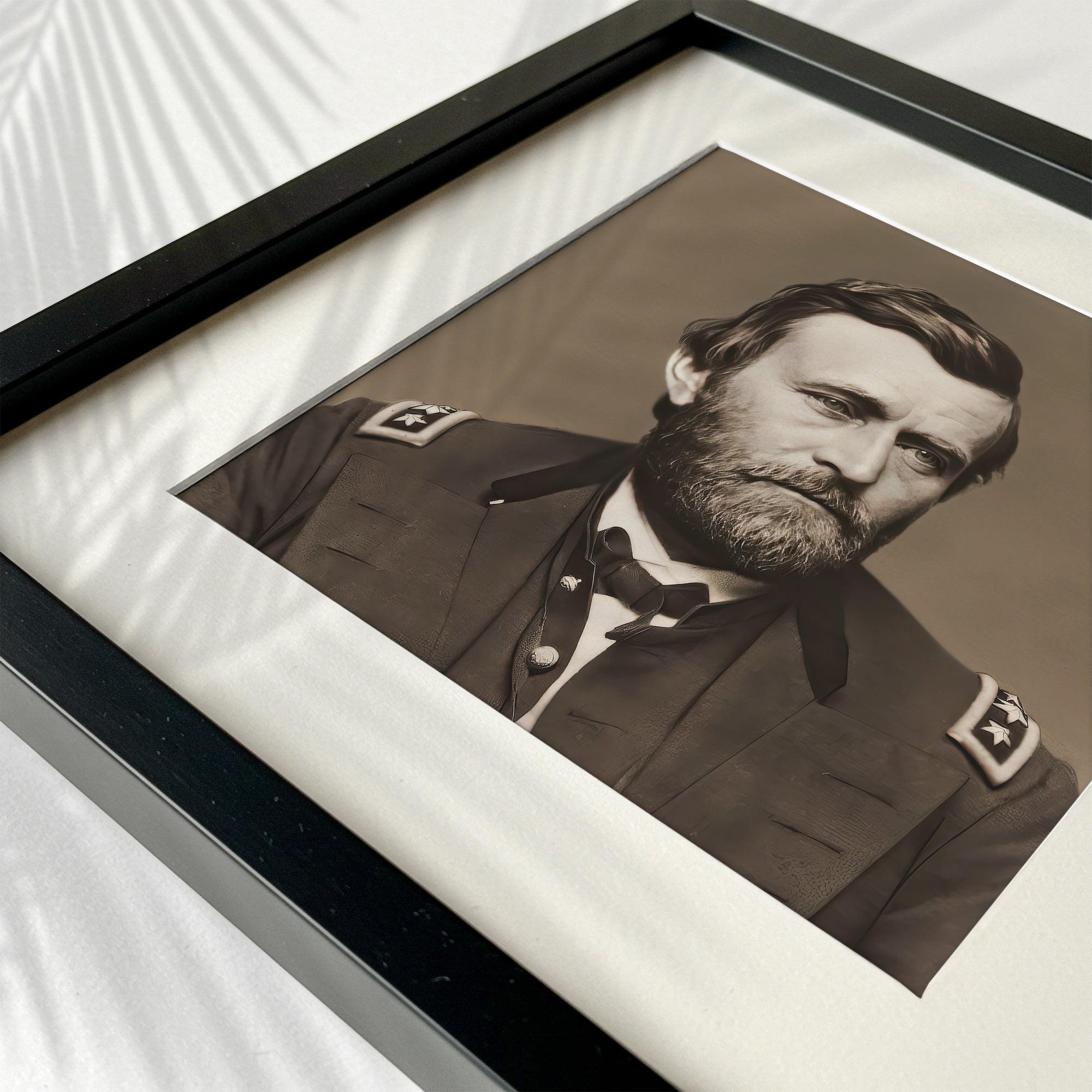 General Ulysses S. Grant Portrait: Vintage Civil War Era Sepia Photograph (Art Print)