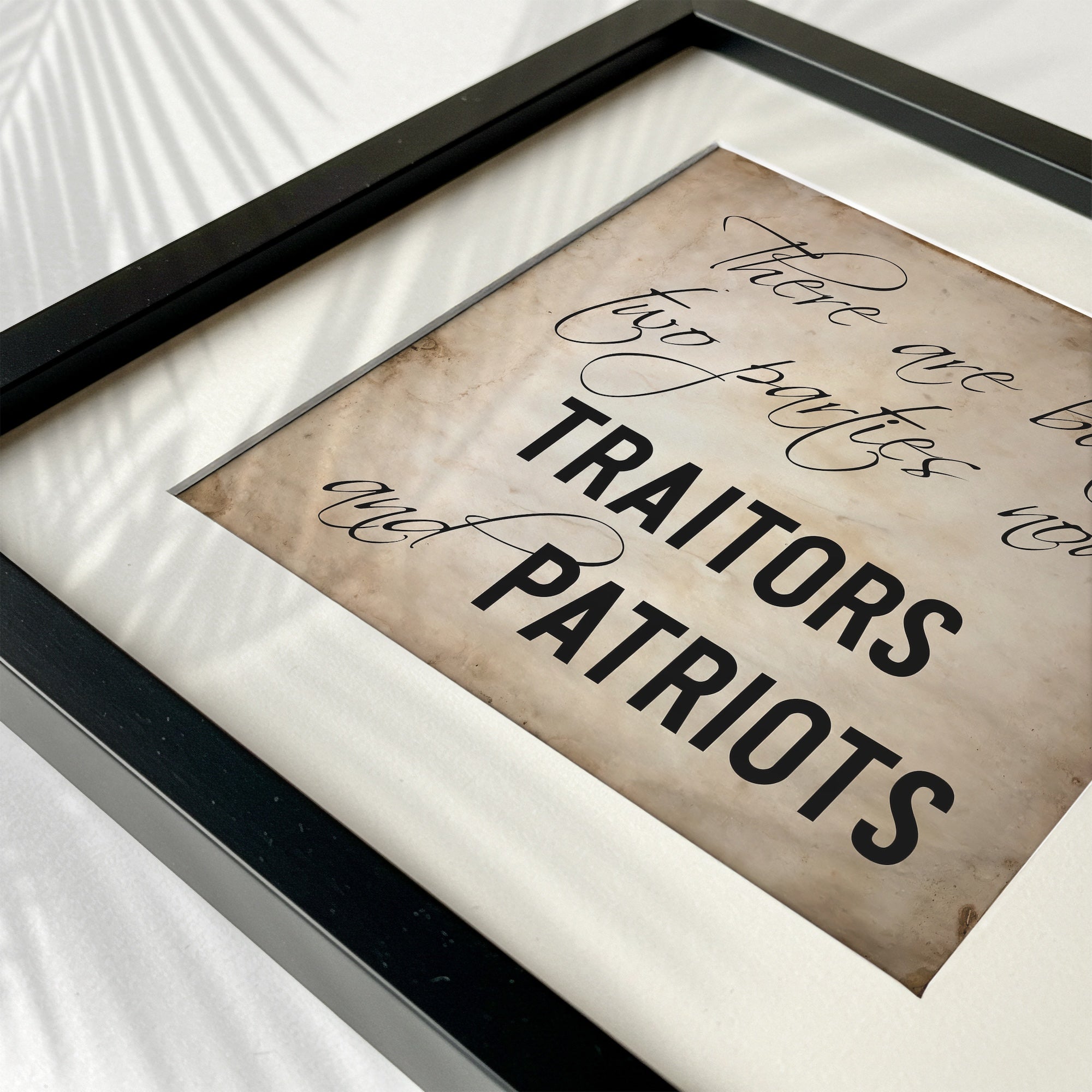 General Ulysses S. Grant Civil War Quote: There Are But Two Parties Now, Traitors & Patriots (Art Print)