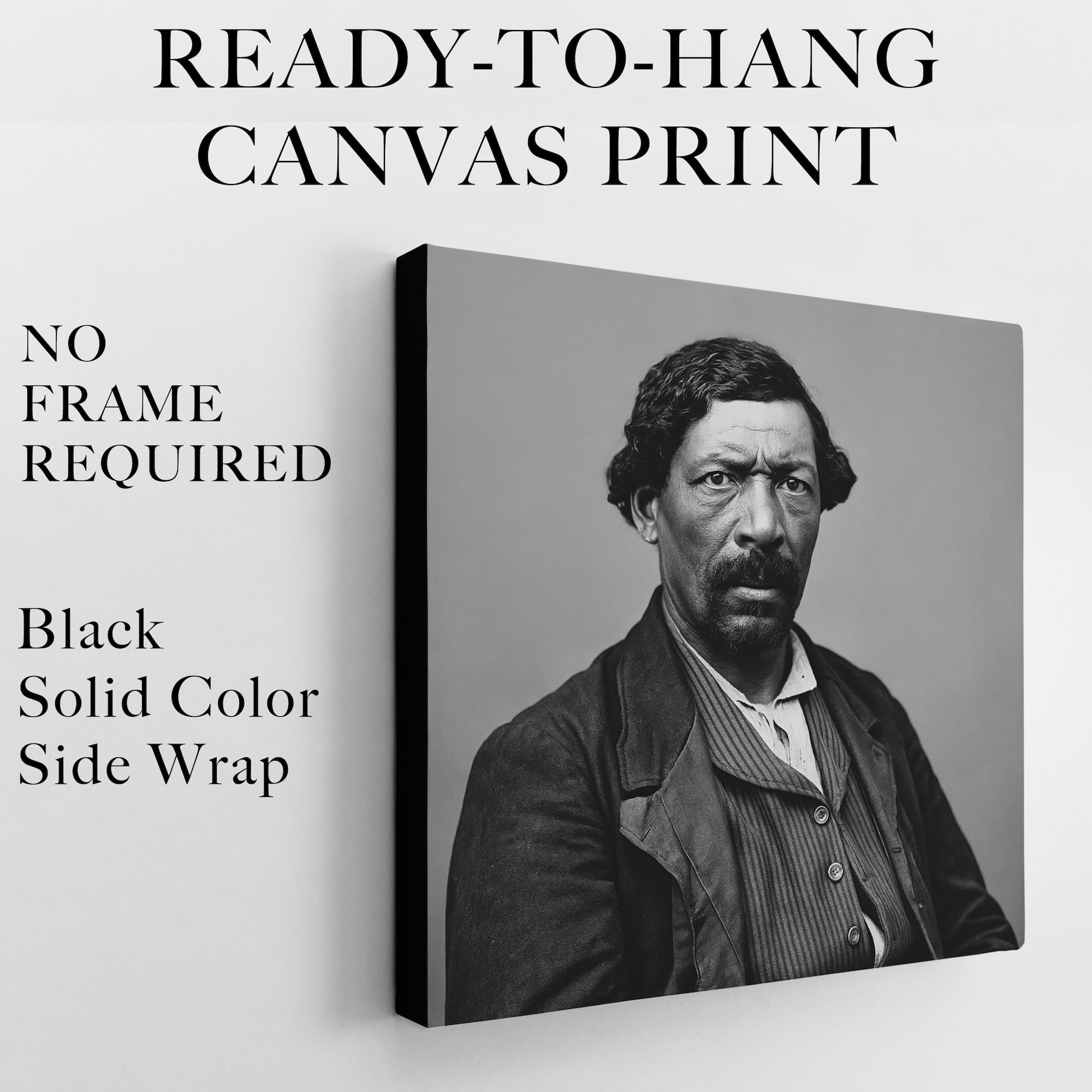 Frontiersman James Beckwourth: Vintage Old West Black & White Photograph (Art Print)