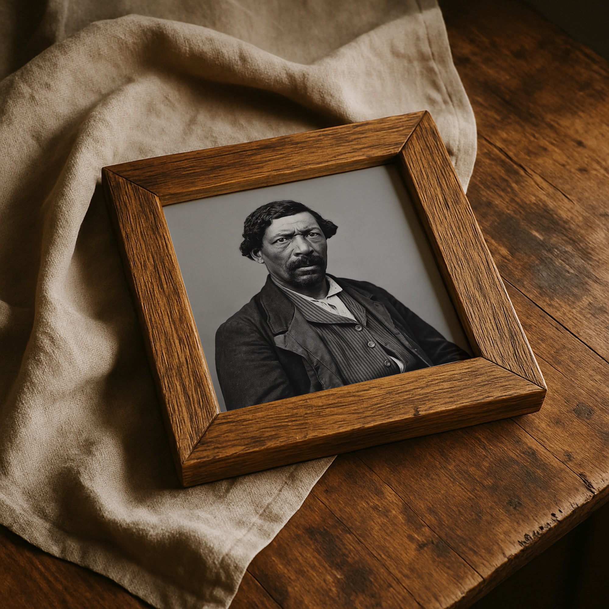 Frontiersman James Beckwourth: Vintage Old West Black & White Photograph (Art Print)