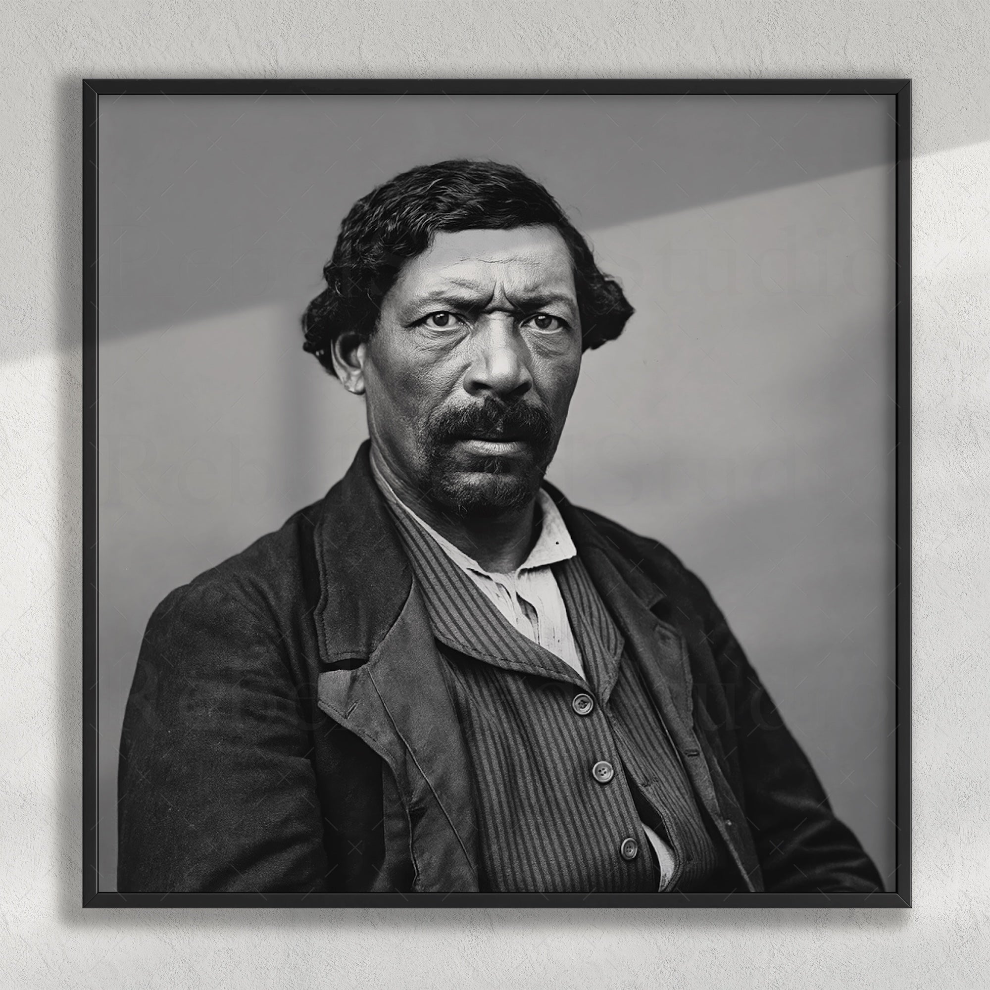 Frontiersman James Beckwourth: Vintage Old West Black & White Photograph (Art Print)