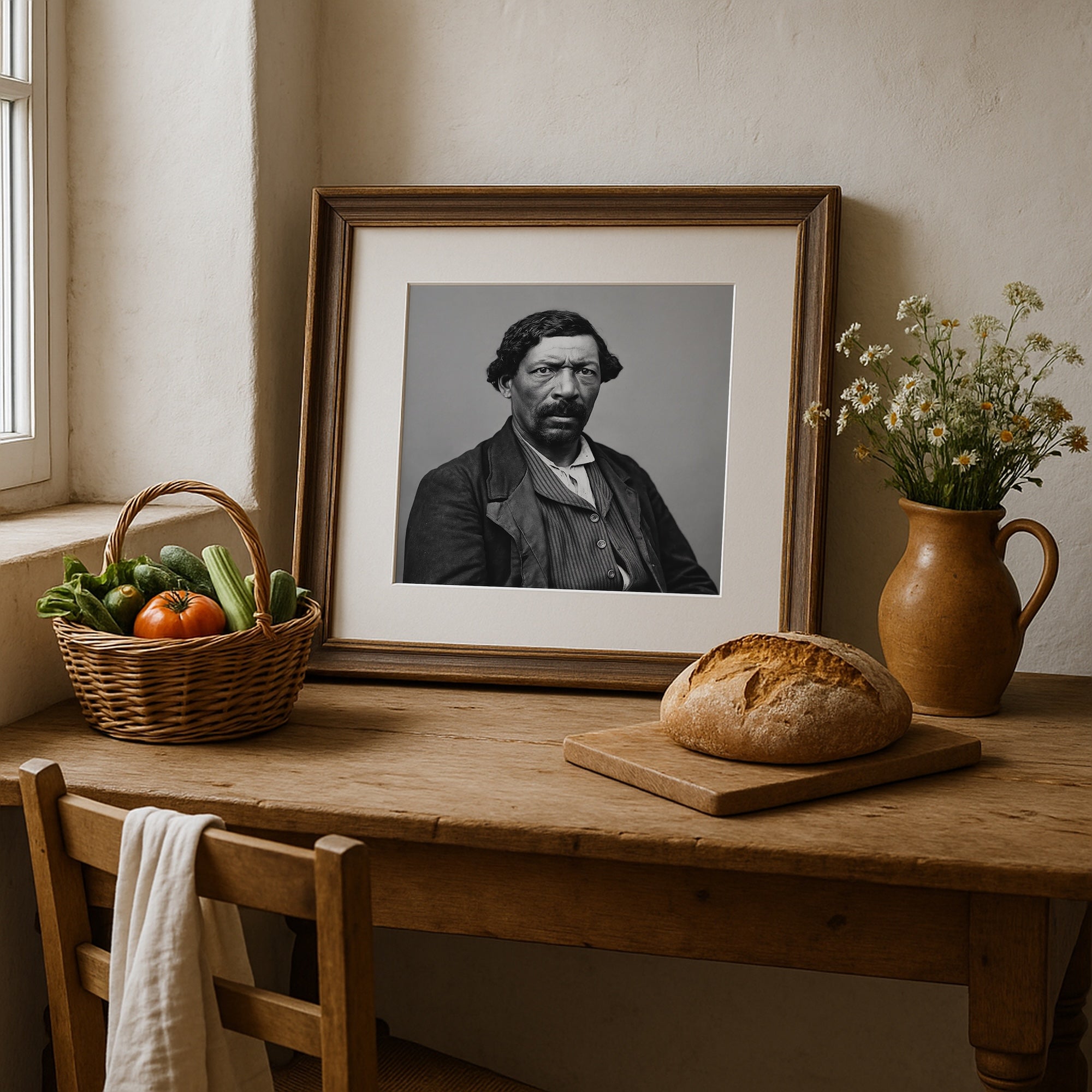 Frontiersman James Beckwourth: Vintage Old West Black & White Photograph (Art Print)