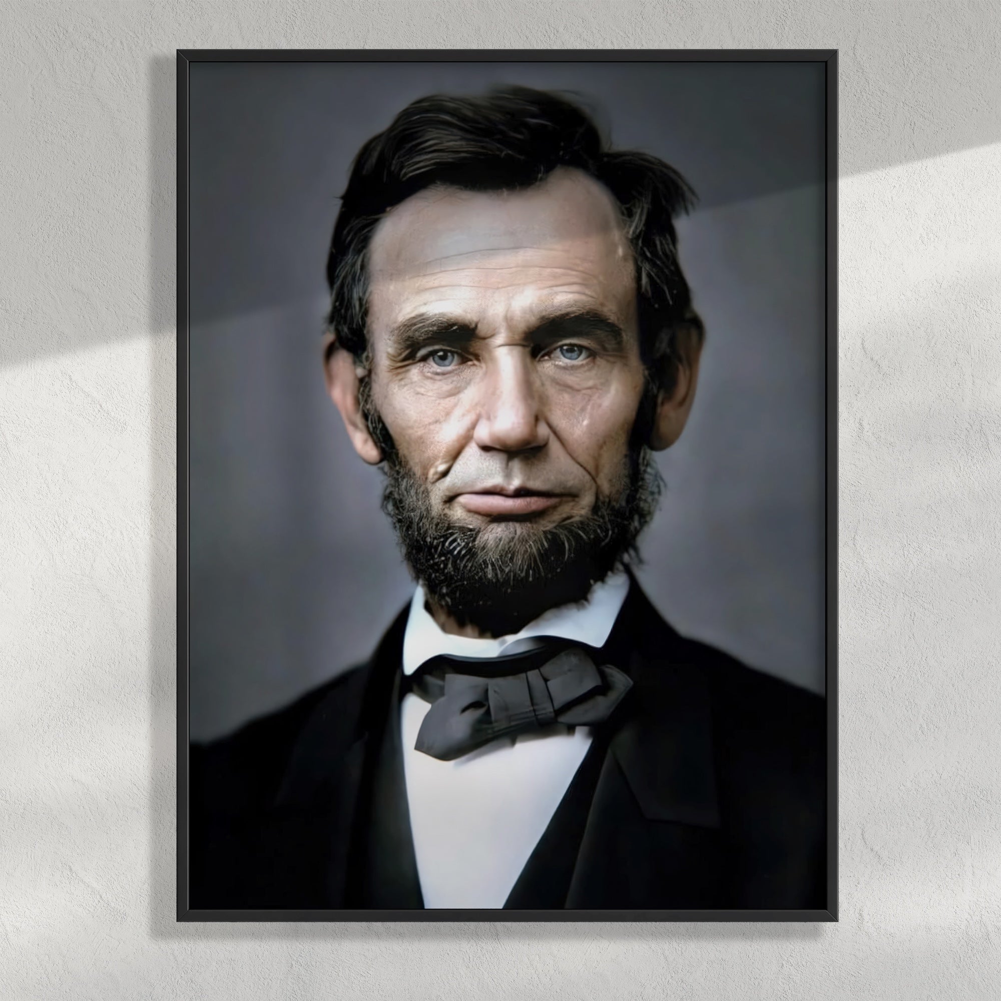 President Abraham Lincoln Portrait: Colorized Vintage Civil War Era Photograph (Art Print)