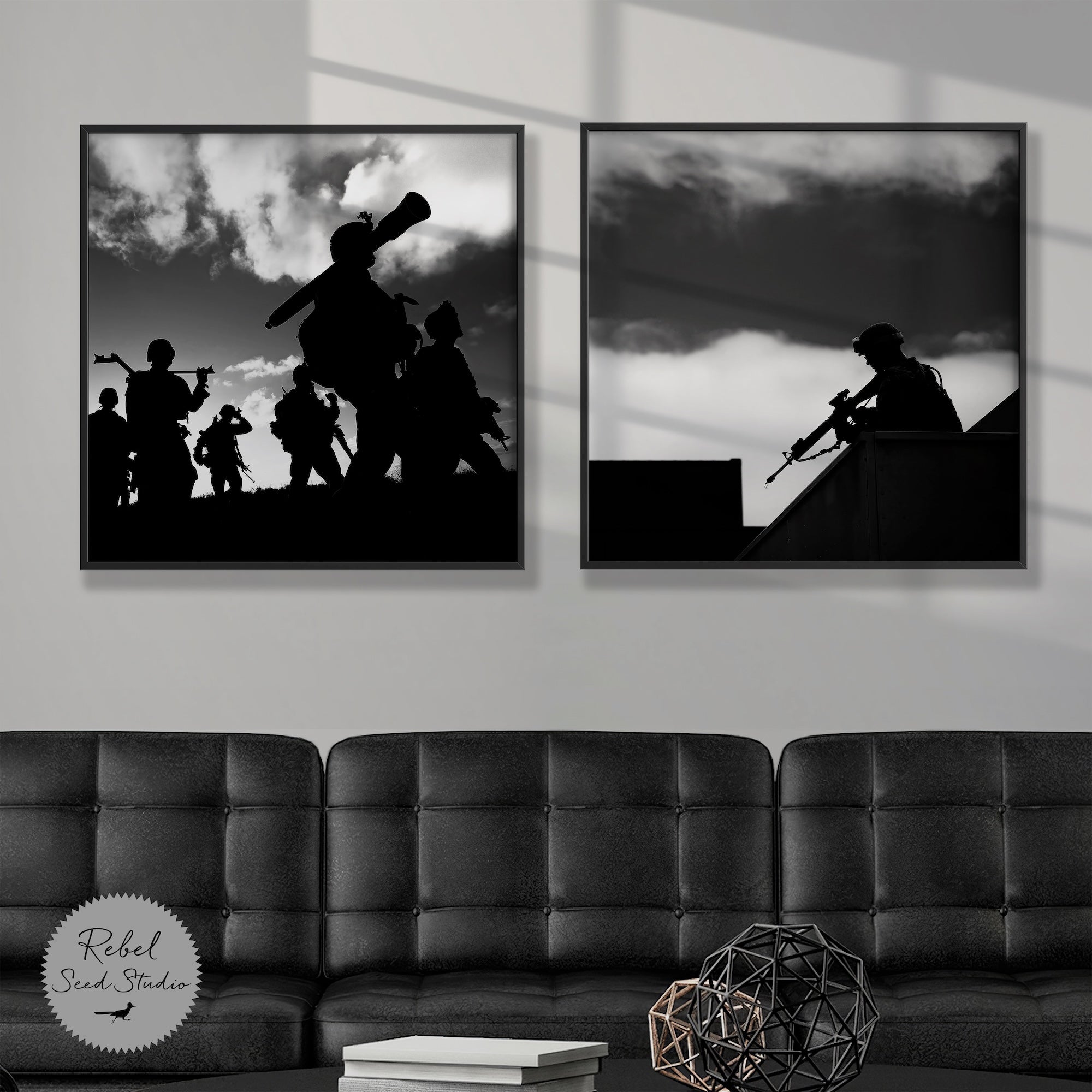 Marine Corps Mortarmen & Rooftop Rifleman | Military Photography Bundle | Black & White and Color (Digital Download | Ready-to-Print Art)