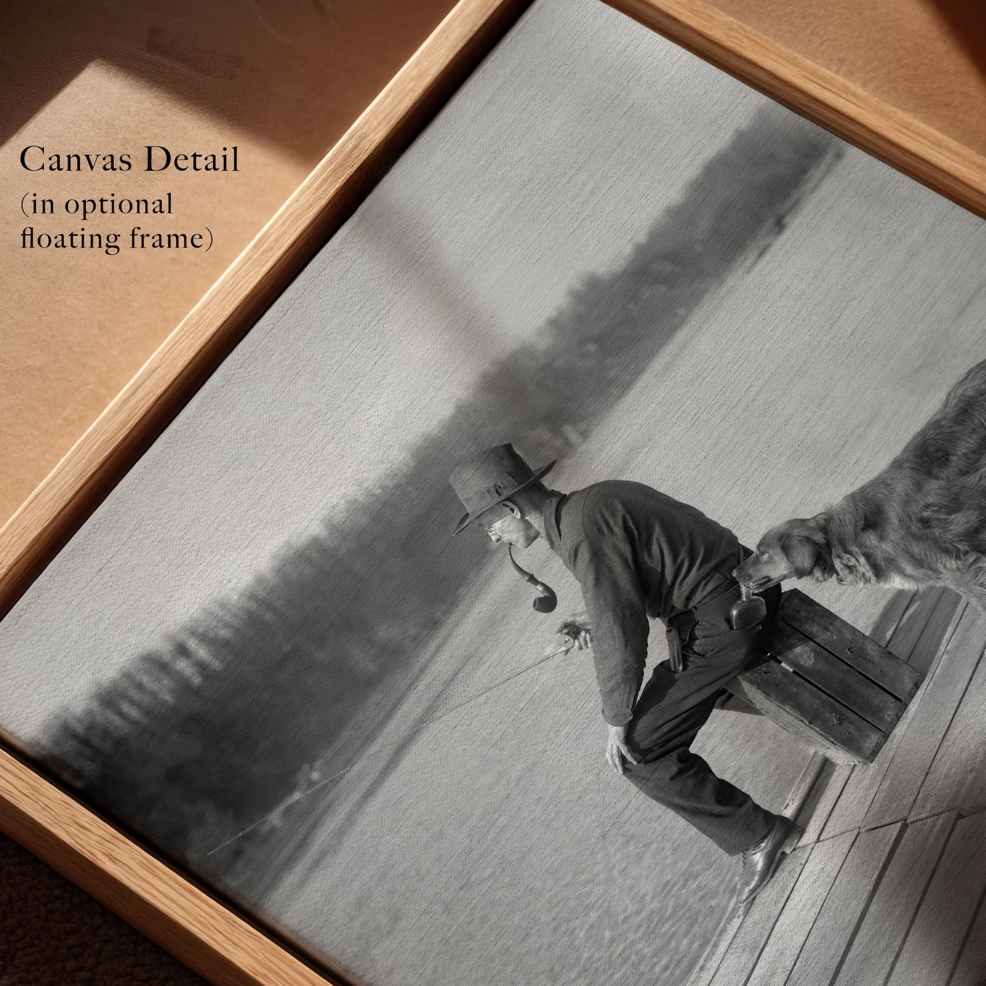Prohibition Hooch Hound: Funny Vintage Black & White Photograph of a Dog Confiscating Liquor (Art Print)