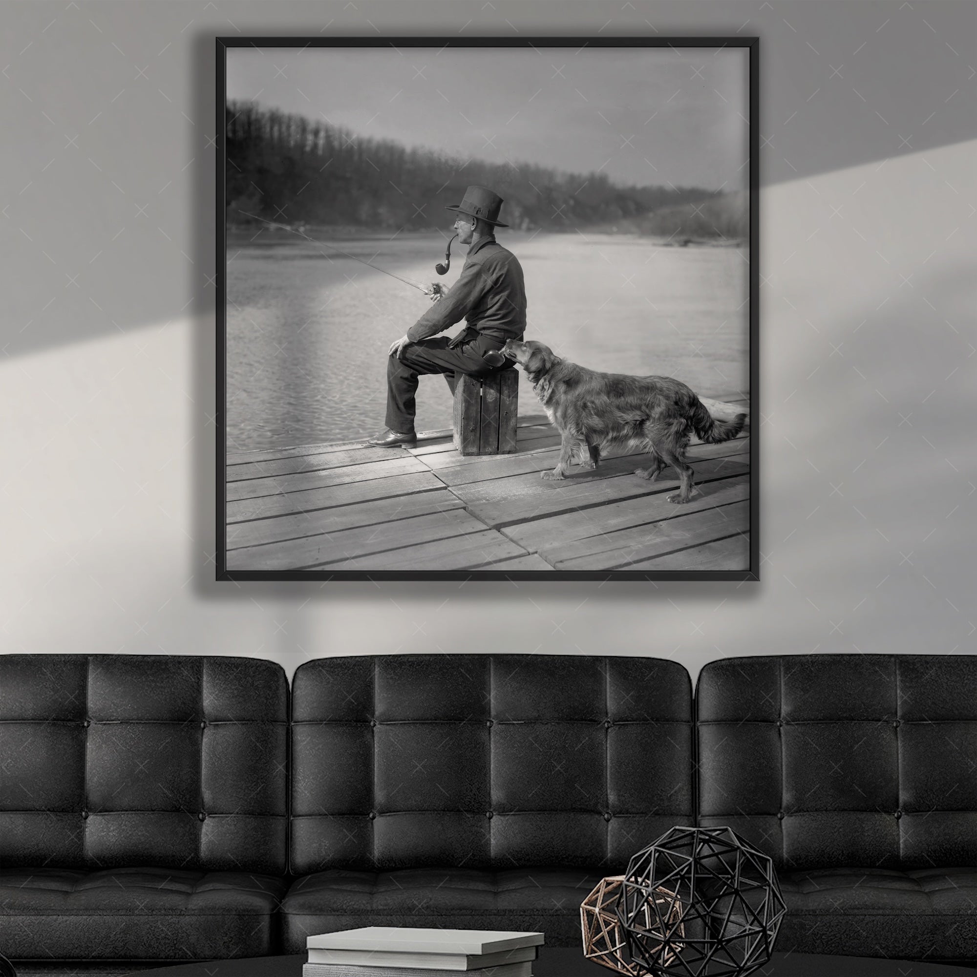 Prohibition Hooch Hound: Funny Vintage Black & White Photograph of a Dog Confiscating Liquor (Art Print)