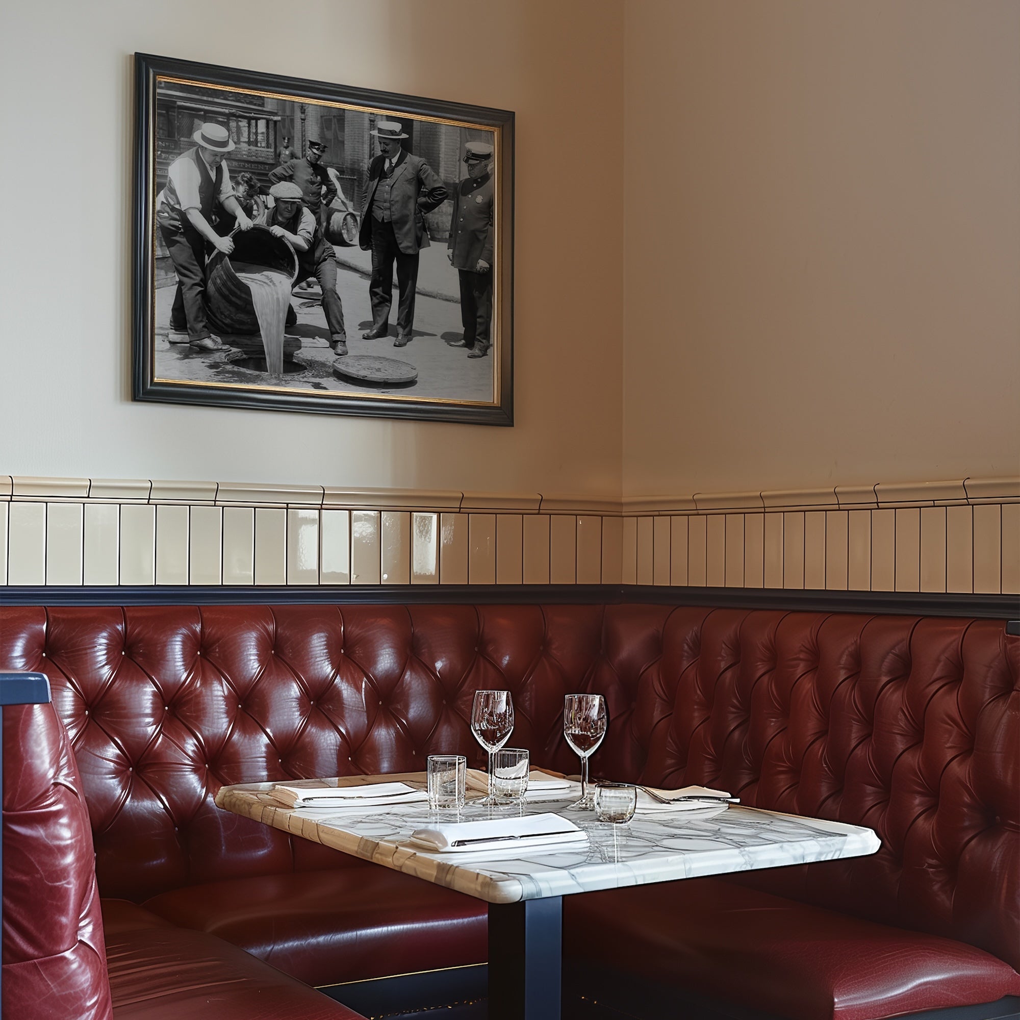 Prohibition Raid: New York City - Vintage Black & White Photograph (Art Print)