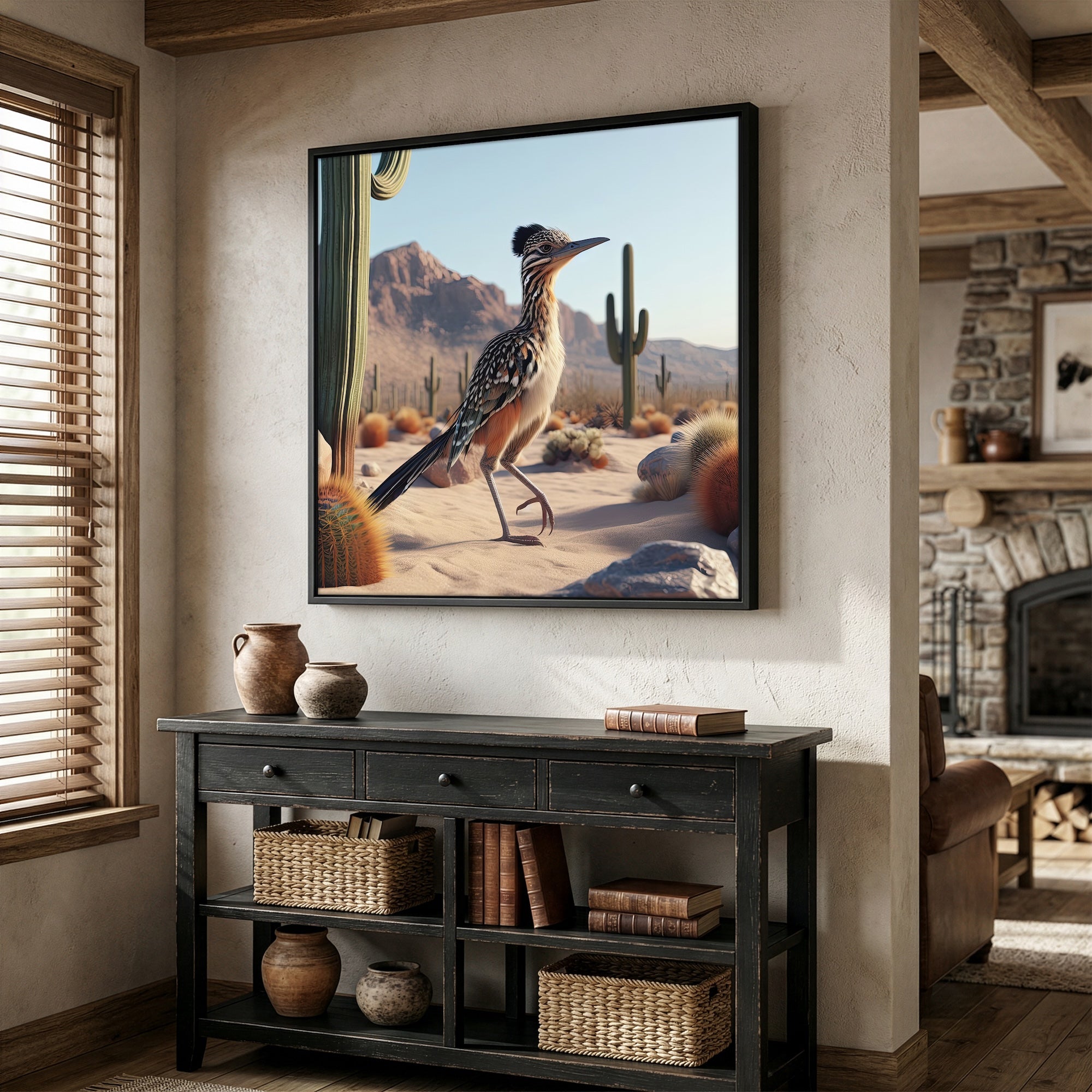 Roadrunner: Western Desert Art Print