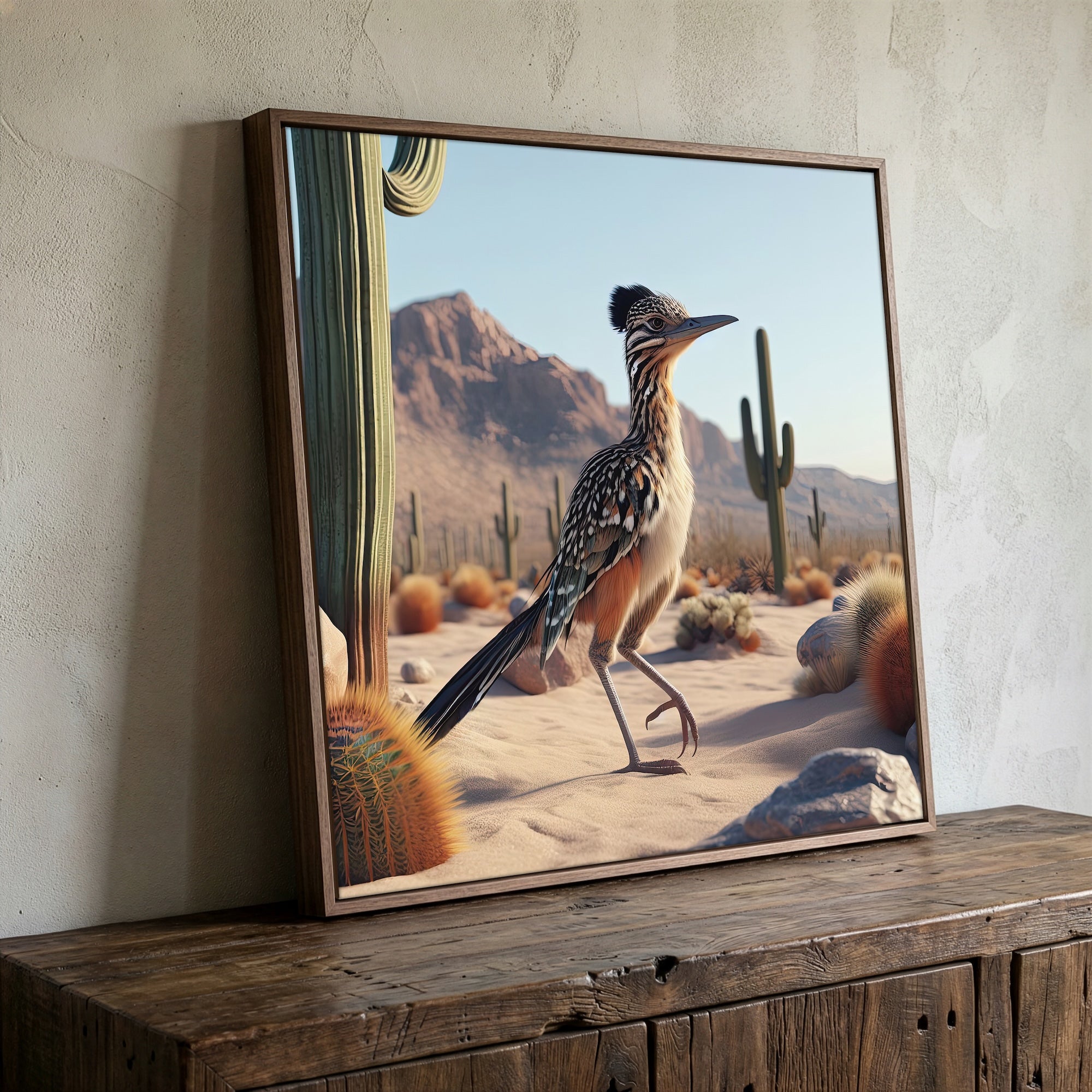 Roadrunner: Western Desert Art Print