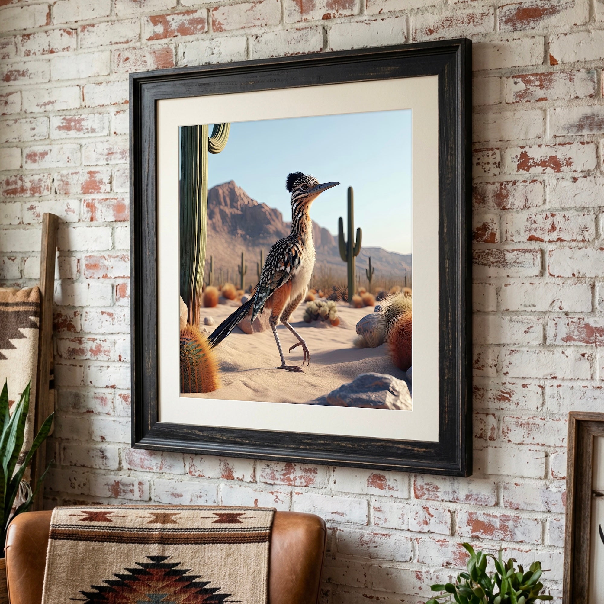 Roadrunner: Western Desert Art Print