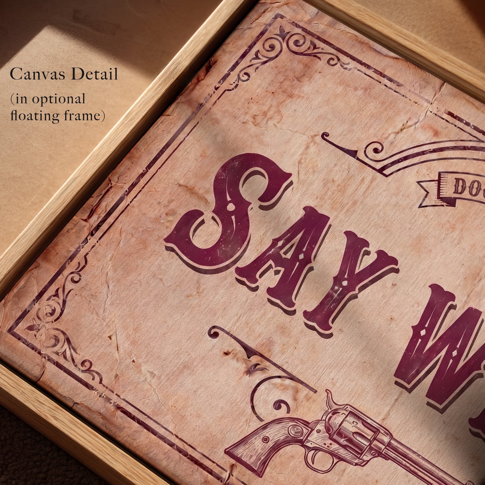 Say When: Doc Holliday Tombstone Movie Quote - Vintage Old West Art Print