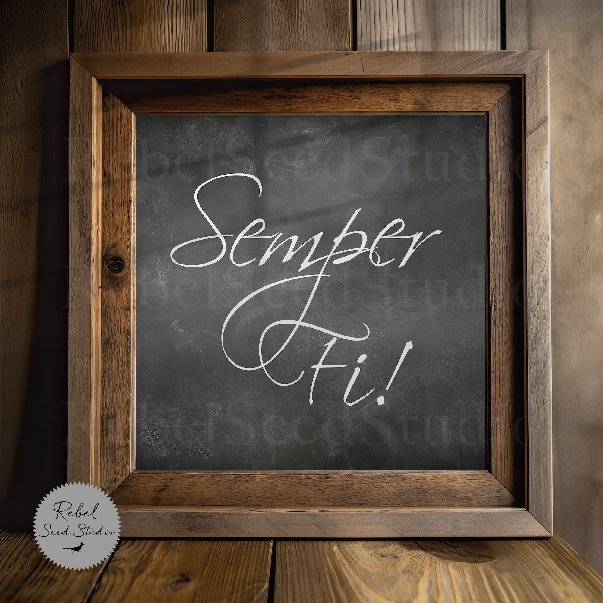 Semper Fi & Oorah: Marine Corps Word Art Bundle (Ready-to-Frame Fine Art Poster Print Set)