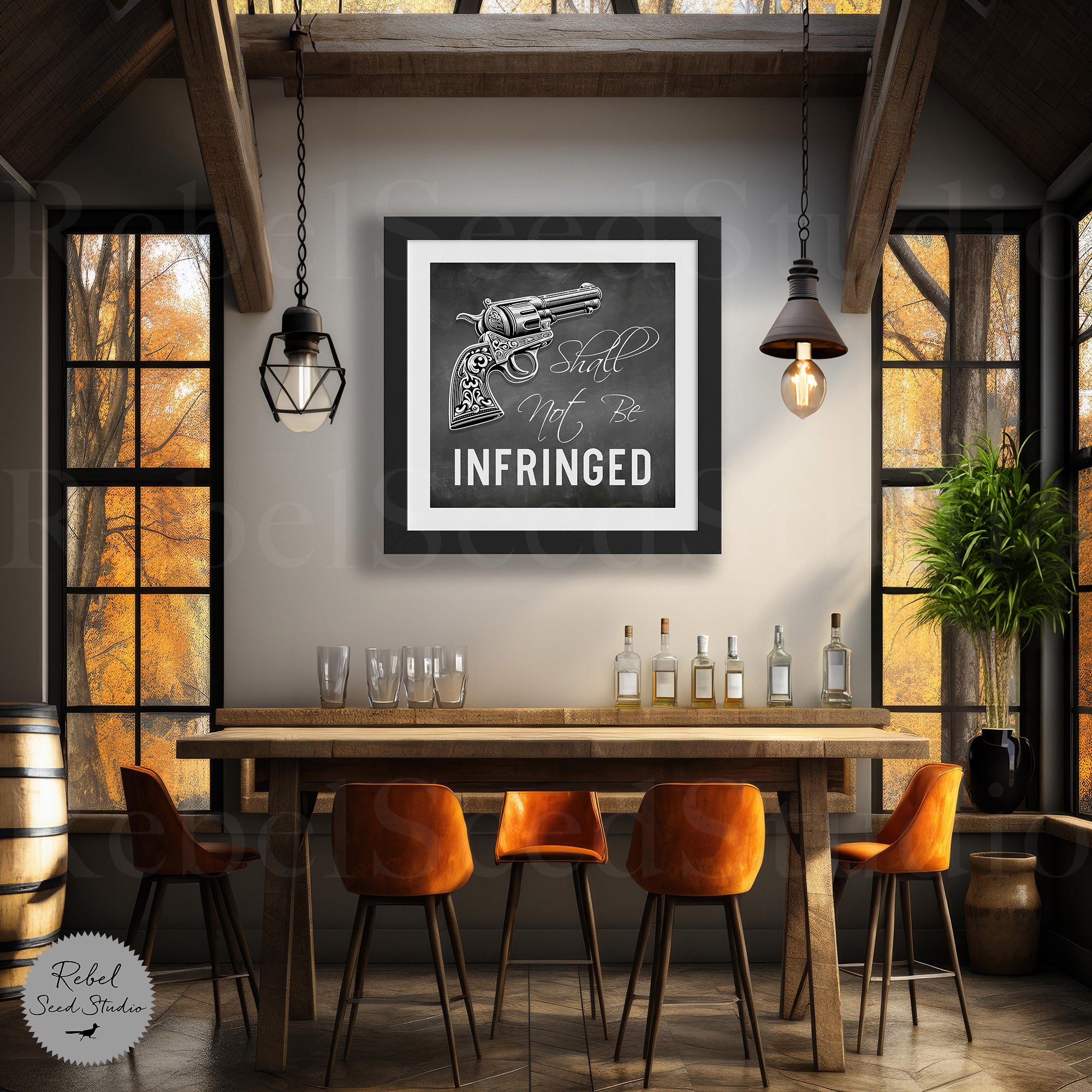 Shall Not Be Infringed - Second Amendment Quote (Limited Release - Graphic Art Print) - SOLD OUT