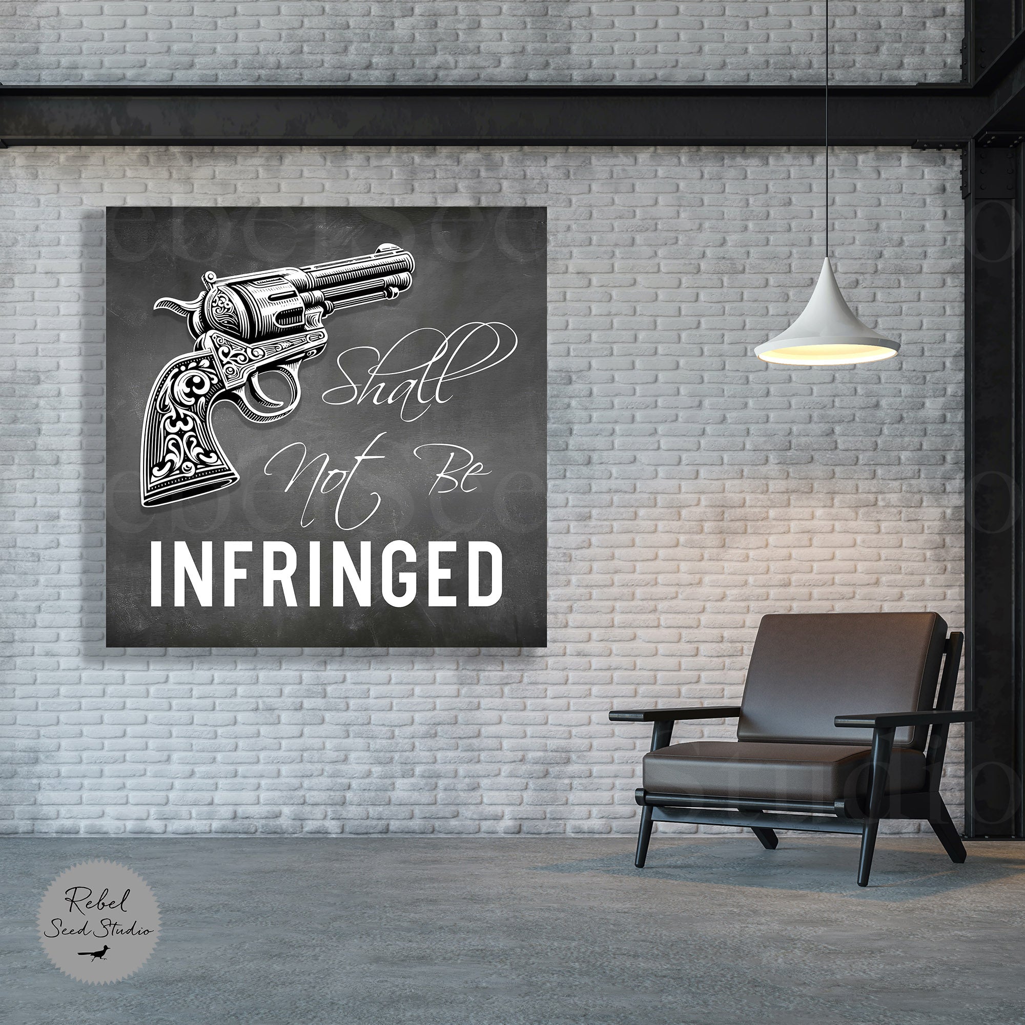 Shall Not Be Infringed - Second Amendment Quote (Limited Release - Graphic Art Print) - SOLD OUT