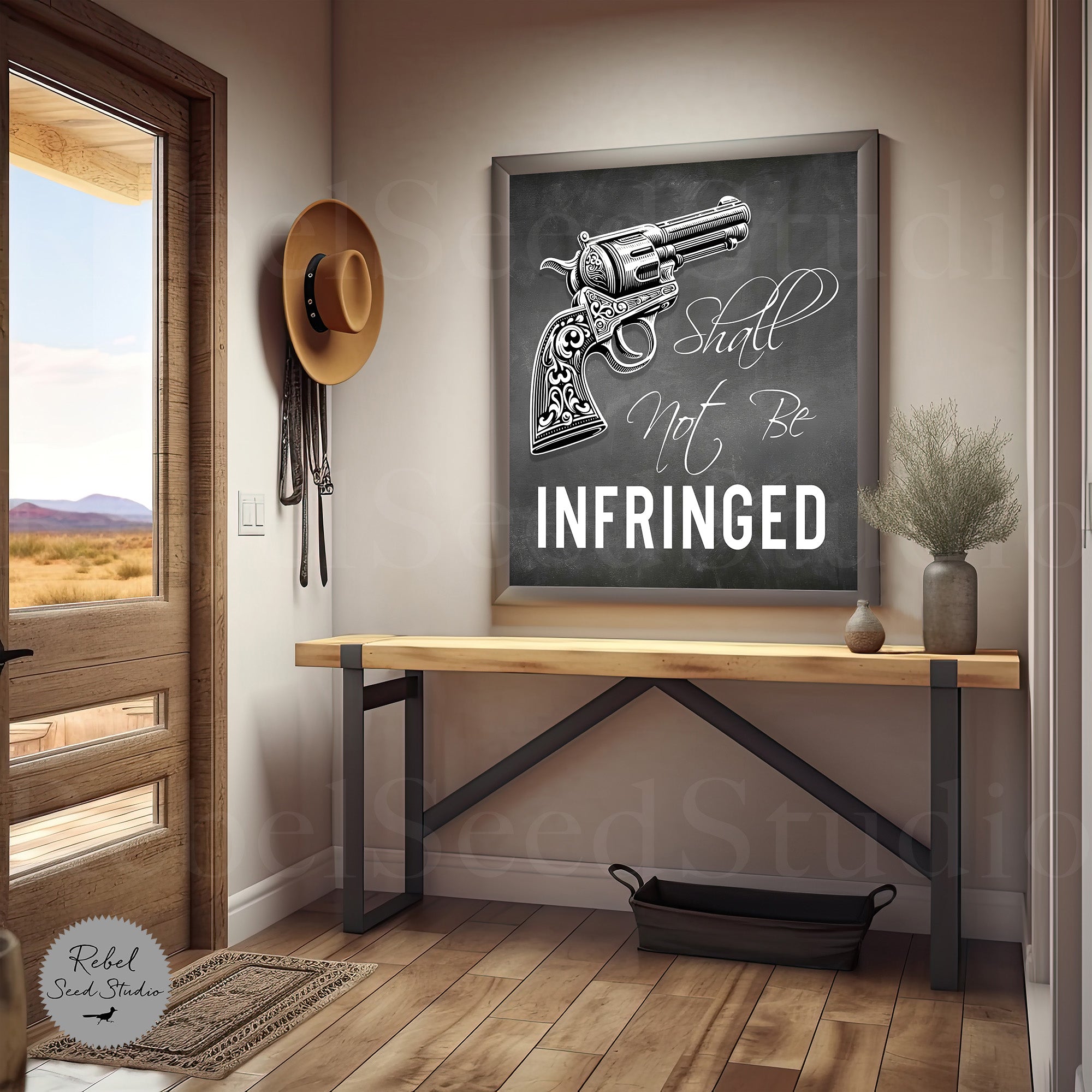 Shall Not Be Infringed - Second Amendment Quote (Limited Release - Graphic Art Print) - SOLD OUT