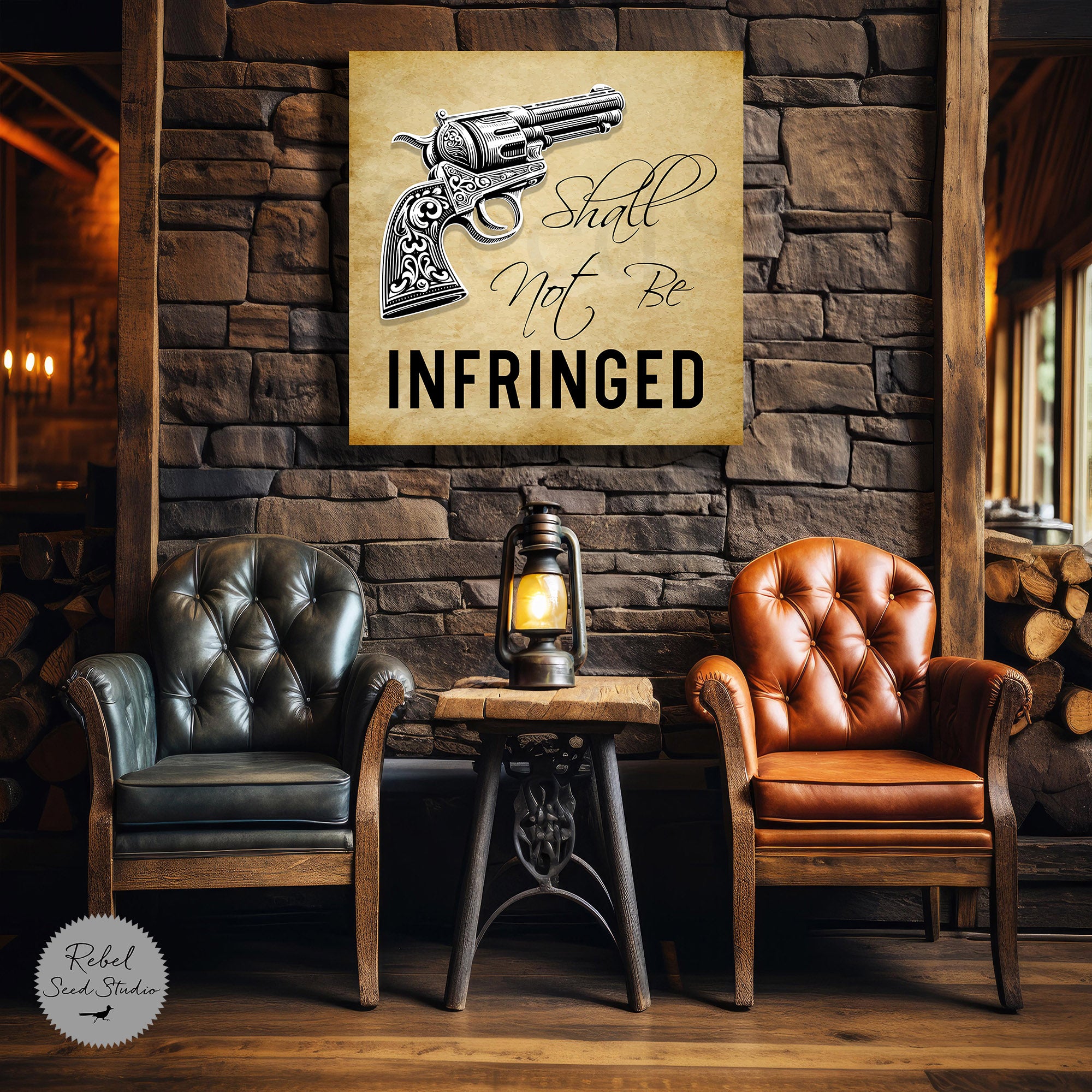 Shall Not Be Infringed - Second Amendment Quote (Limited Release - Graphic Art Print) - SOLD OUT
