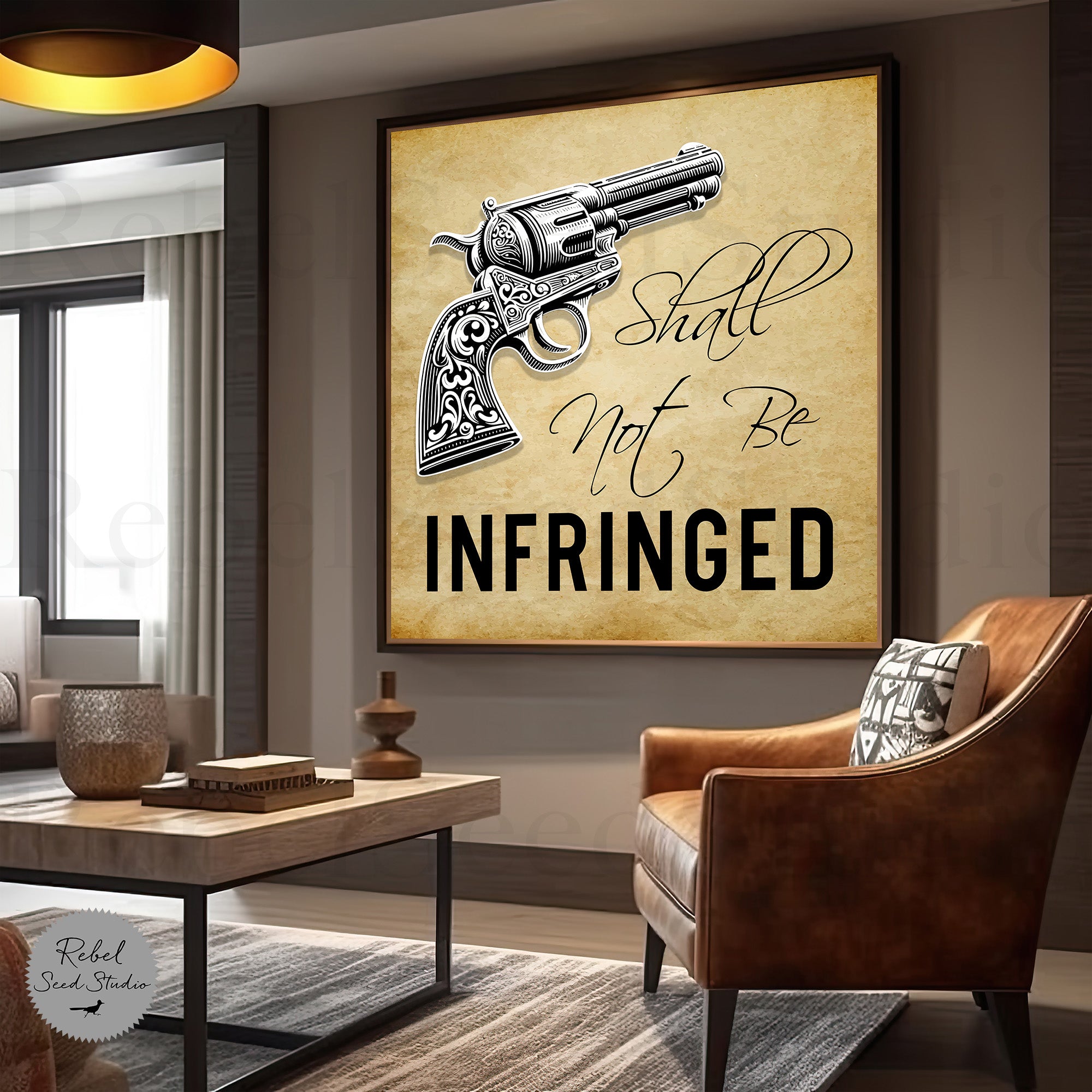 Shall Not Be Infringed - Second Amendment Quote (Limited Release - Graphic Art Print) - SOLD OUT