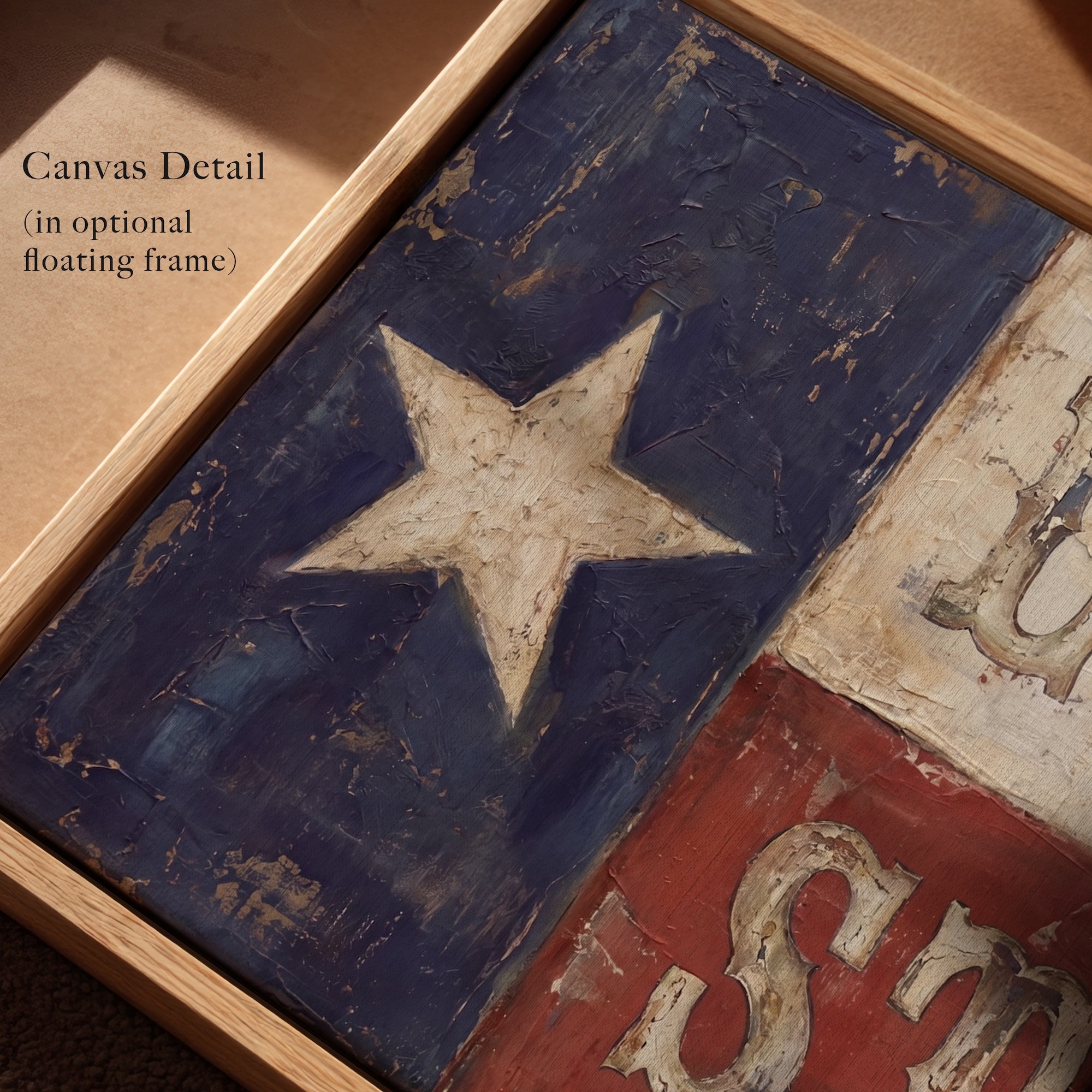 Texas Flag Lone Star: Vintage Old West Frontier Art Print