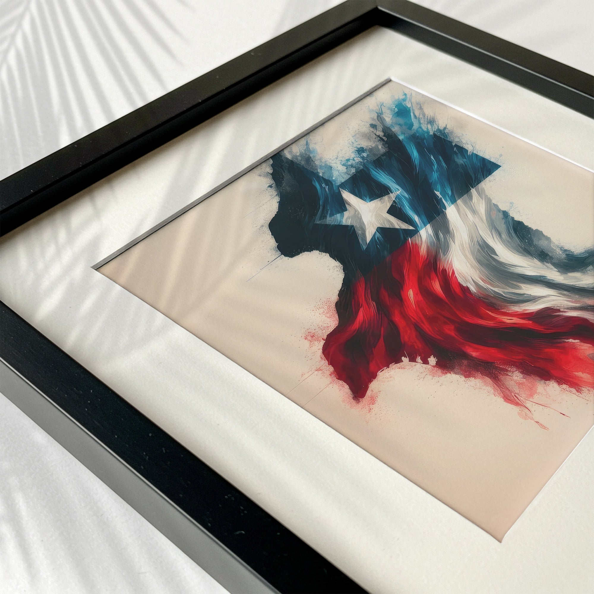 Texas Lone Star State Flag: Patriotic Western Art Print