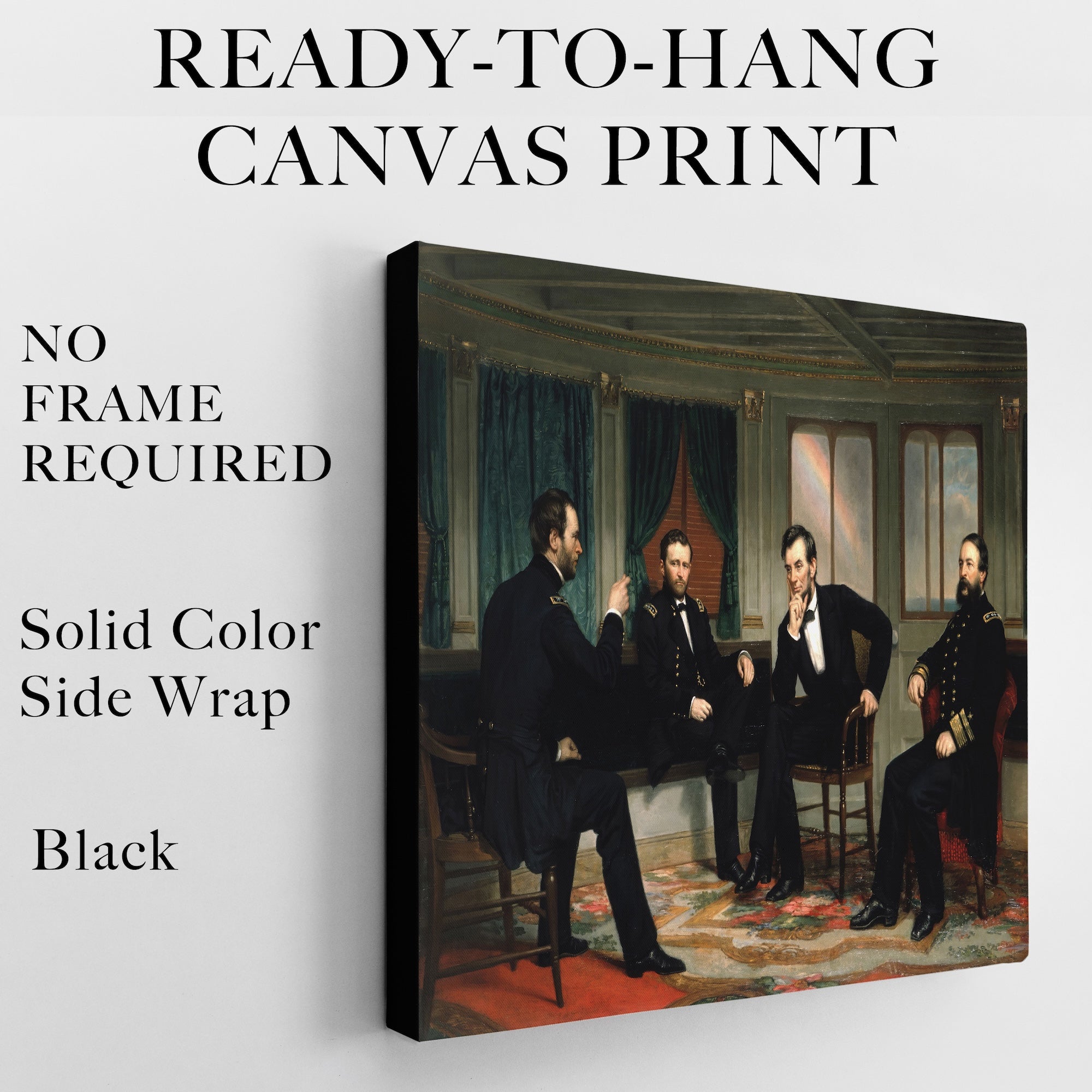 The Peacemakers: Civil War Painting Reproduction Print (Canvas or Fine Art Poster Print)