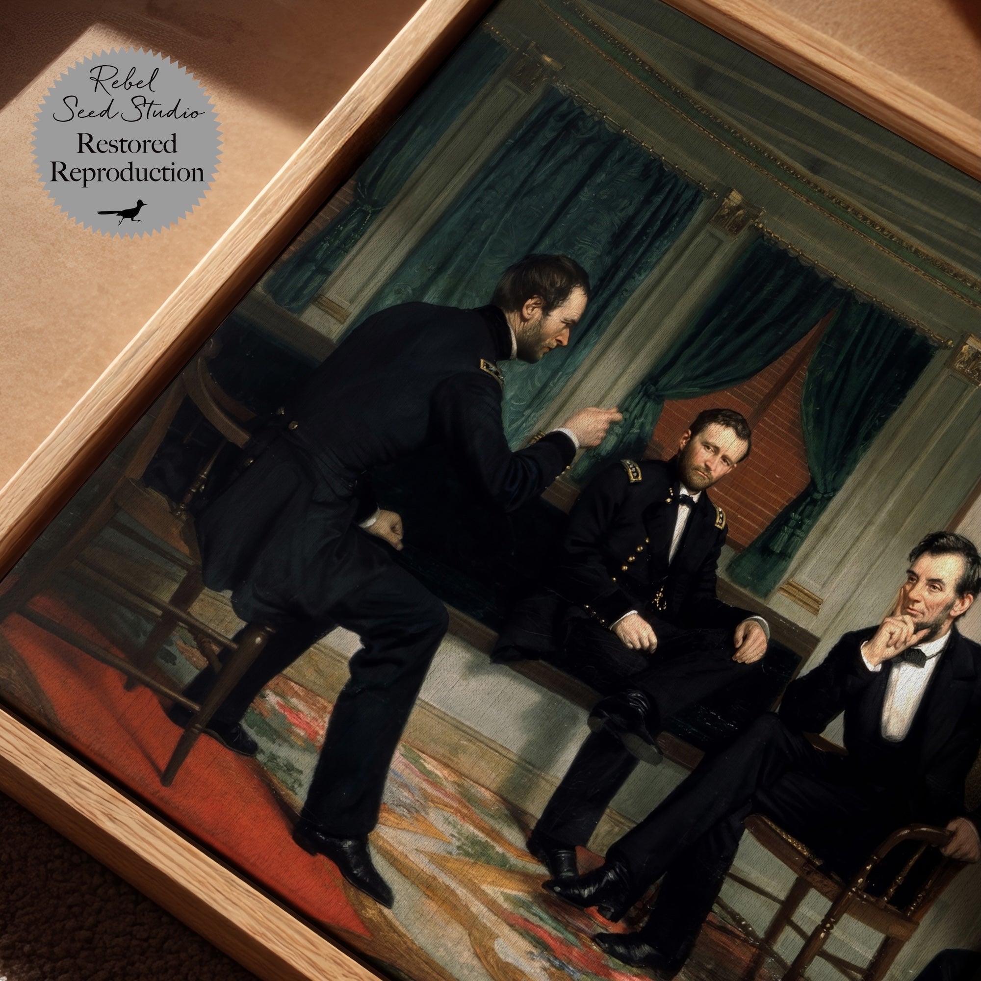 The Peacemakers: Civil War Painting Reproduction Print (Canvas or Fine Art Poster Print)