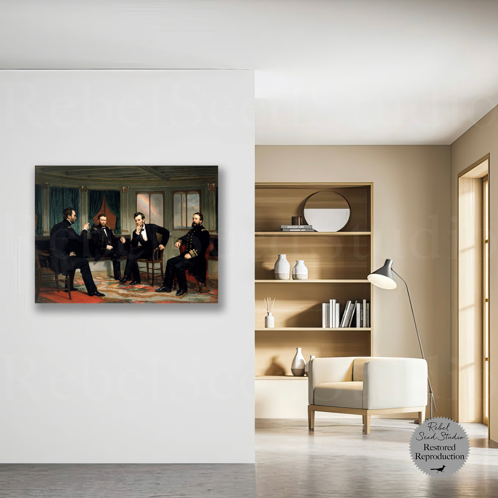 The Peacemakers | Civil War Painting Reproduction (Ready-to-Print Art | Digital Download)