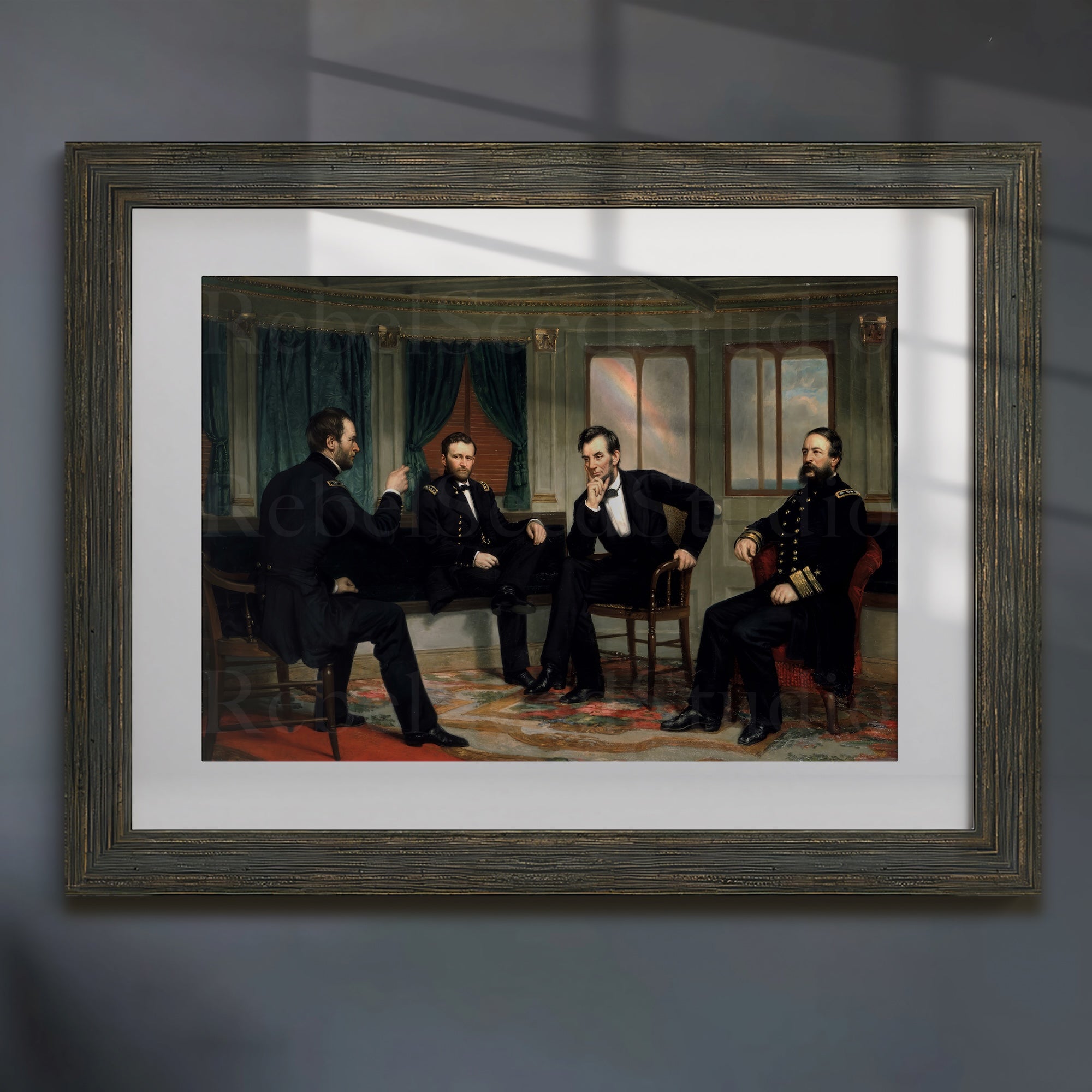 The Peacemakers: Civil War Painting Reproduction Print (Ready-to-Frame Fine Art Poster)