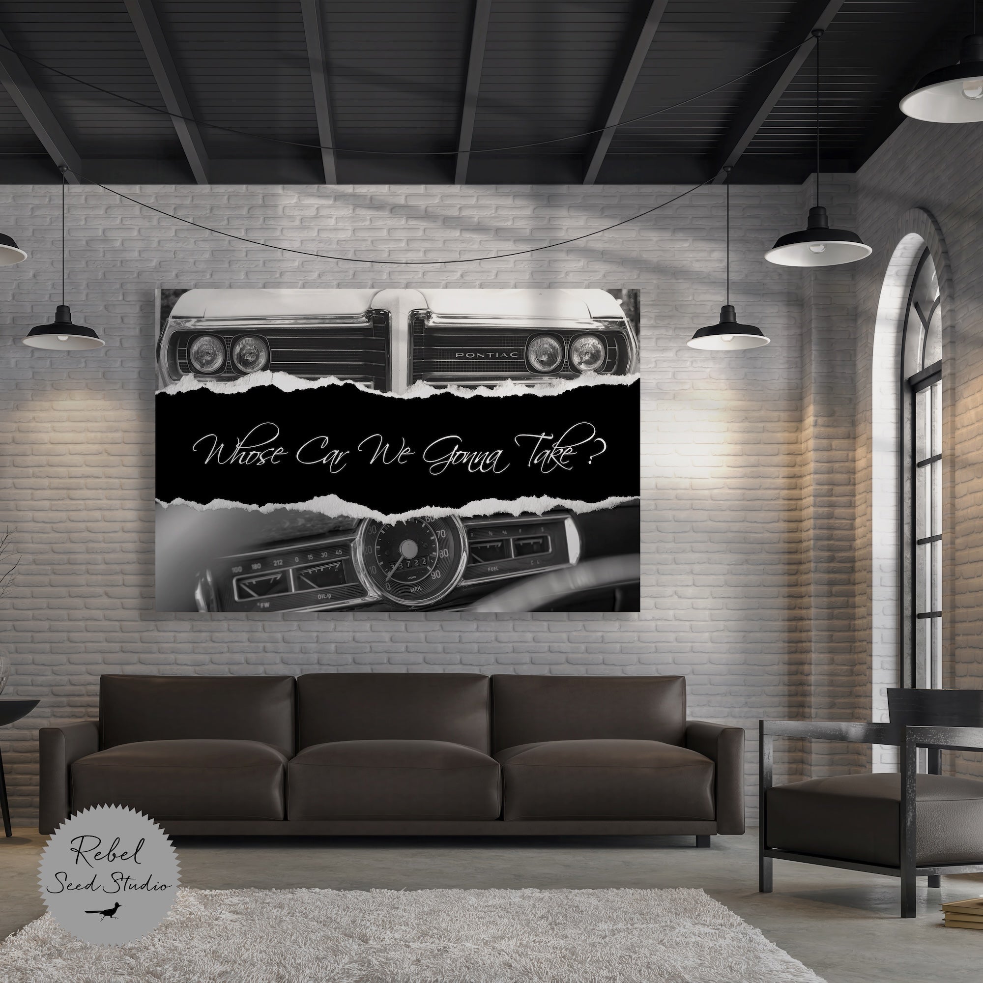 The Town - Vintage Car & Movie Quote: Whose Car We Gonna Take? (Art Print + Ready-to-Print Digital Download)