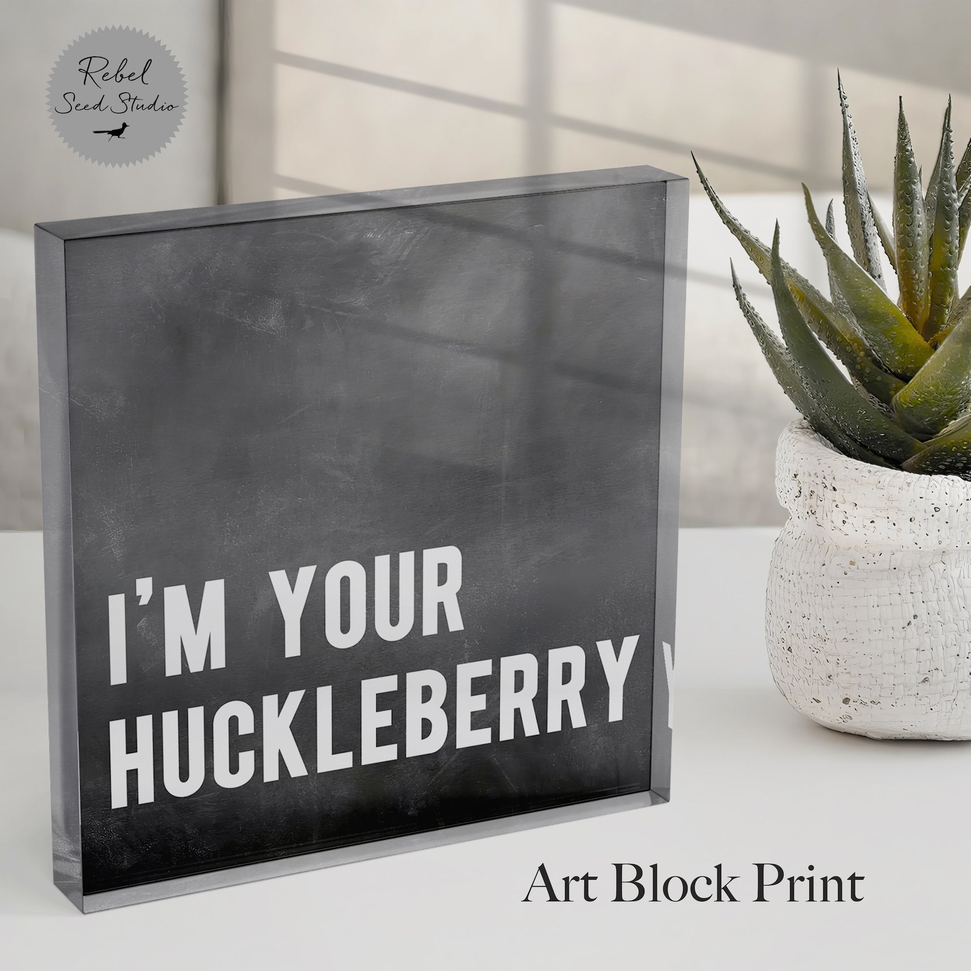 Tombstone Movie Quote: I'm Your Huckleberry | Doc Holliday | Western (Art Print )