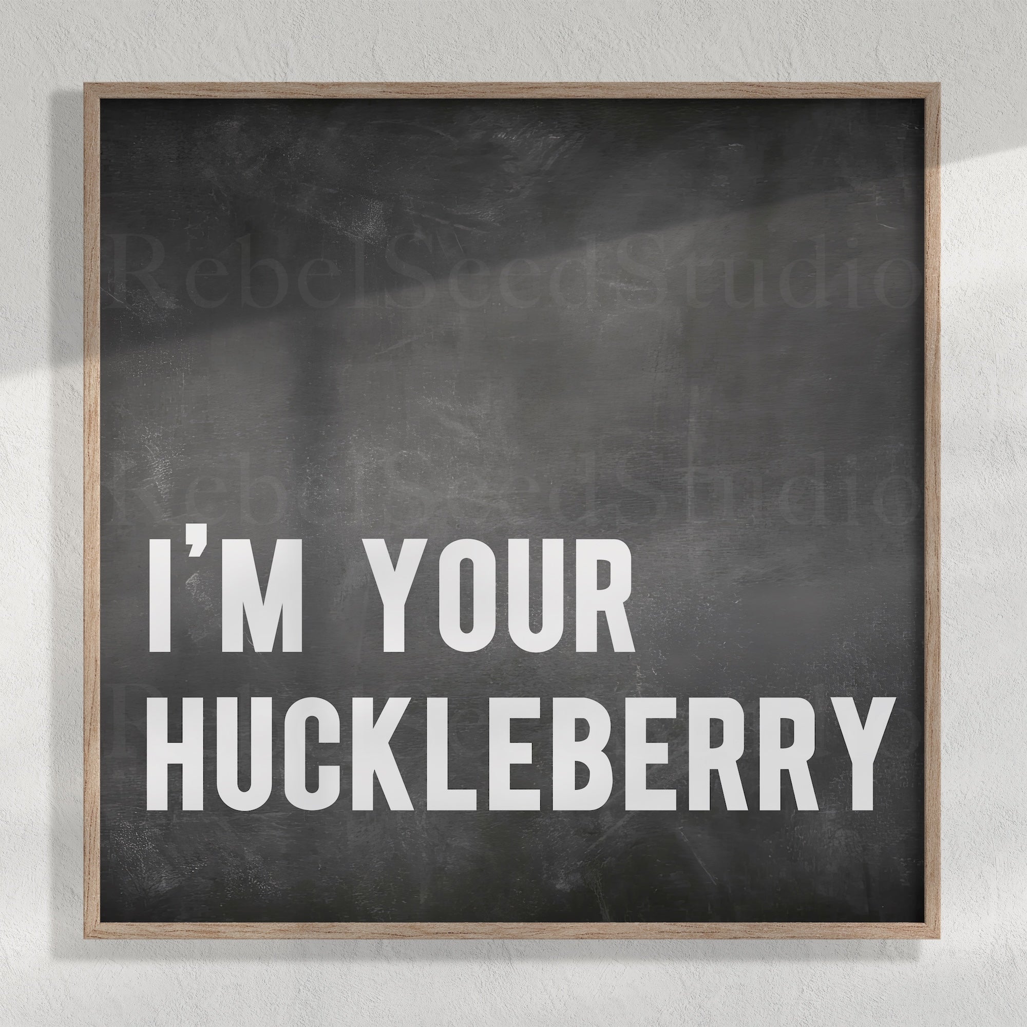 Tombstone Movie Quote: I'm Your Huckleberry - Doc Holliday & Wyatt Earp Inspired Vintage Old West Wall Decor (Ready-to-Frame Fine Art Poster Print)