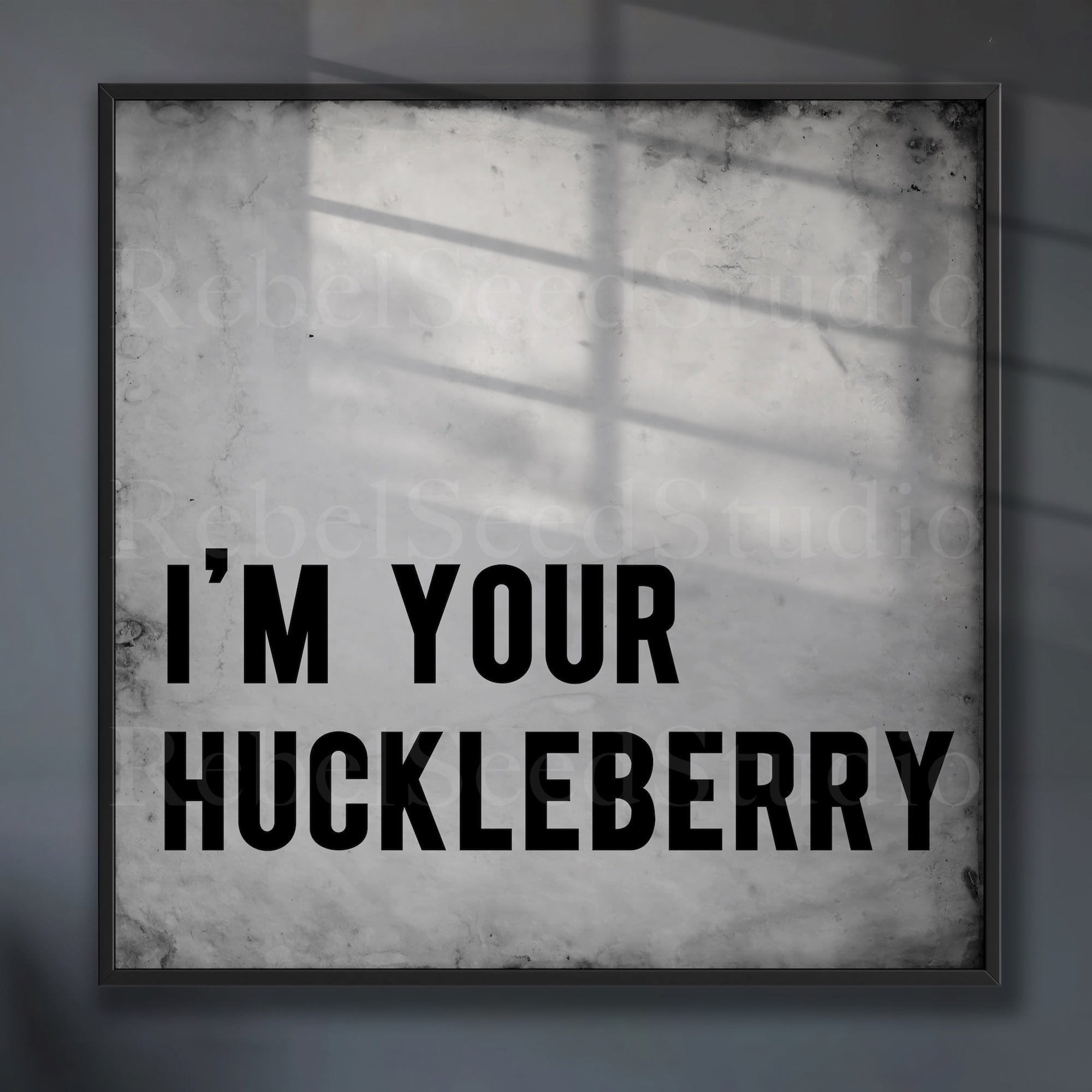 Tombstone Movie Quote: I'm Your Huckleberry - Doc Holliday & Wyatt Earp Inspired Vintage Old West Wall Decor (Ready-to-Frame Fine Art Poster Print)