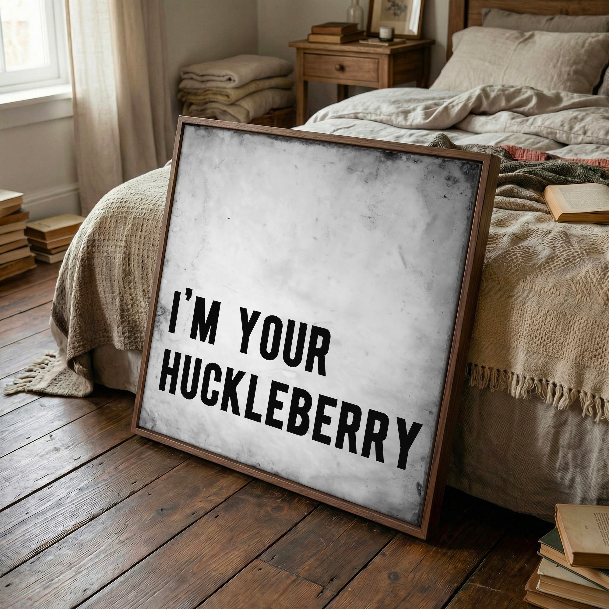 Tombstone Movie Quote: I'm Your Huckleberry - Doc Holliday & Wyatt Earp Inspired Vintage Old West Art Print
