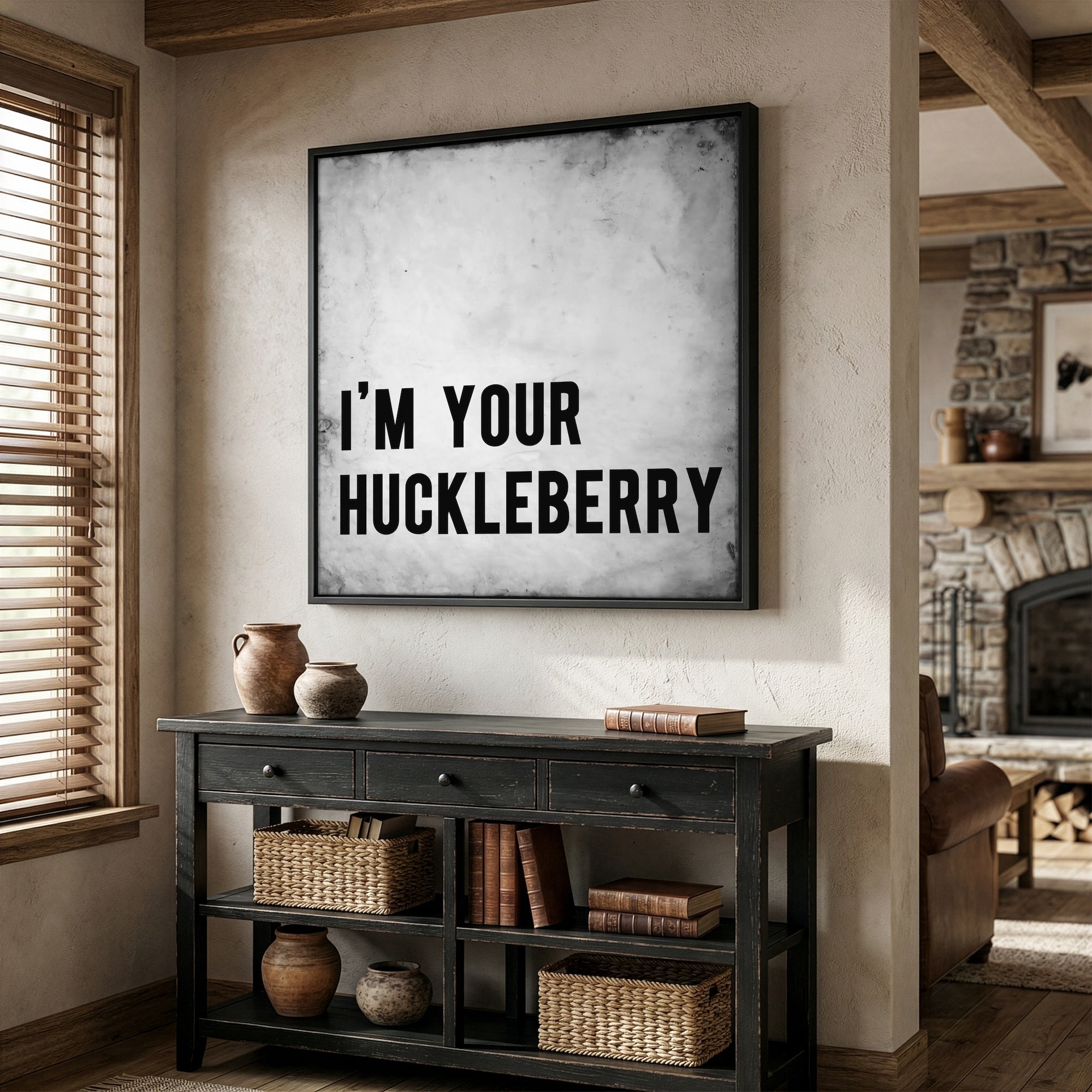 Tombstone Movie Quote: I'm Your Huckleberry - Doc Holliday & Wyatt Earp Inspired Vintage Old West Art Print