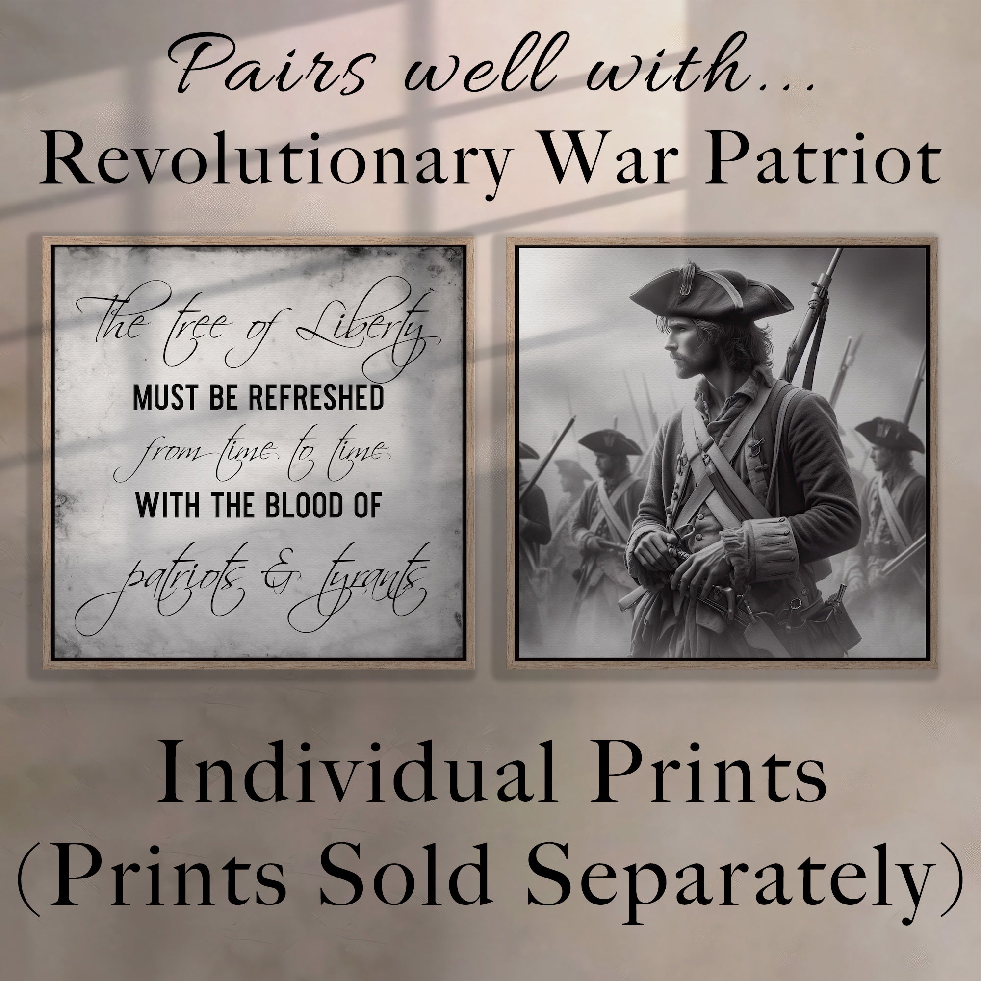 Thomas Jefferson Quote: The Tree of Liberty Must Be Refreshed from Time to Time with the Blood of Patriots and Tyrants (Art Print)