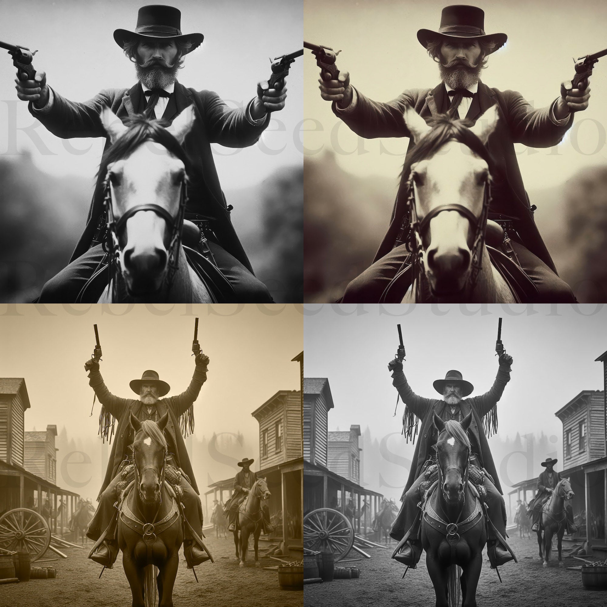 True Grit Gunslingers & Rooster Cogburn Movie Quote: Fill Your Hand, You Son of a Bitch! (Ready-to-Print Art - Digital Download)