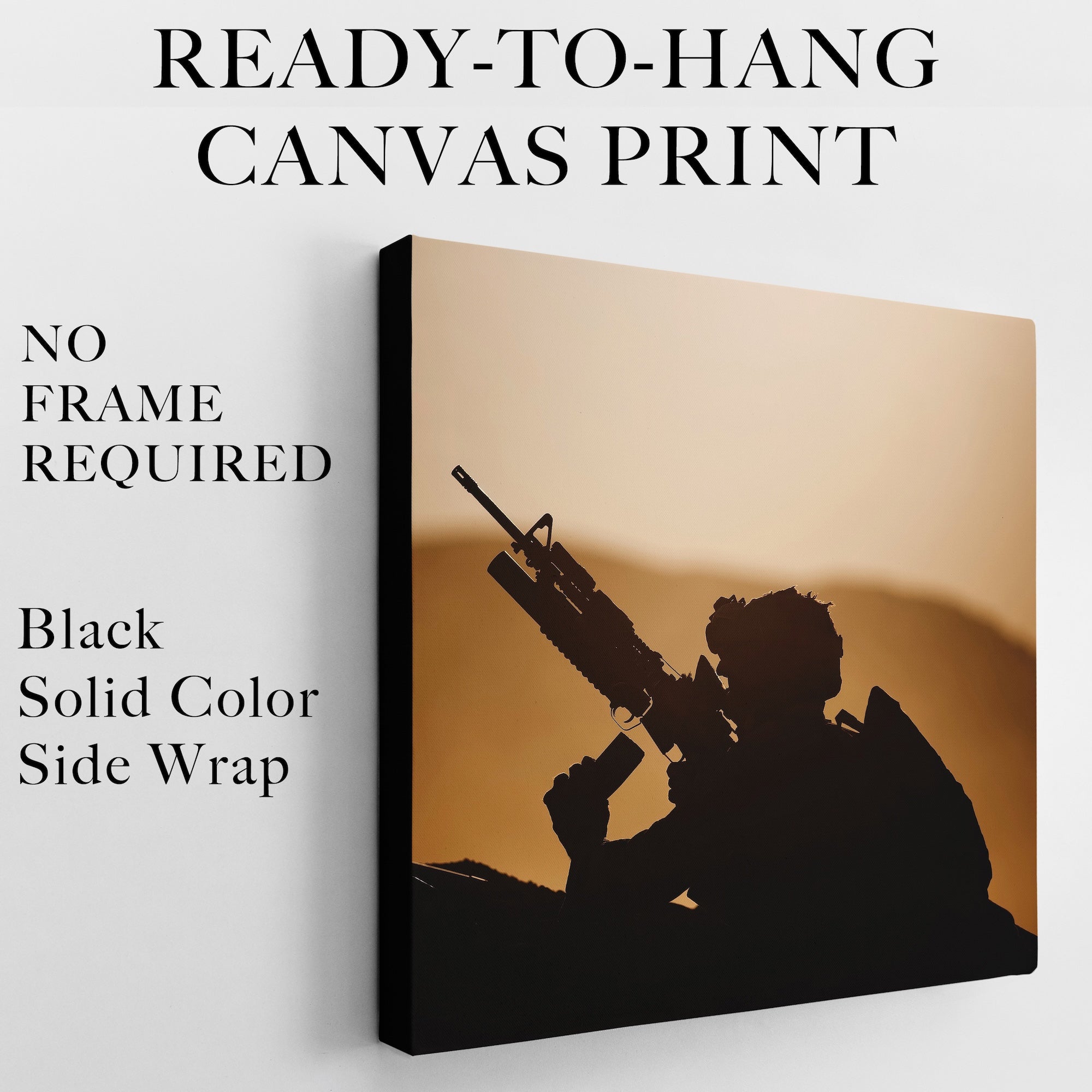 Warfighter & 13 Hours Benghazi Movie Quote Bundle: All the Gods, All the Heavens, All the Hells Are Within You (Ready-to-Hang Canvas or Ready-to-Frame Fine Art Poster Print Set)