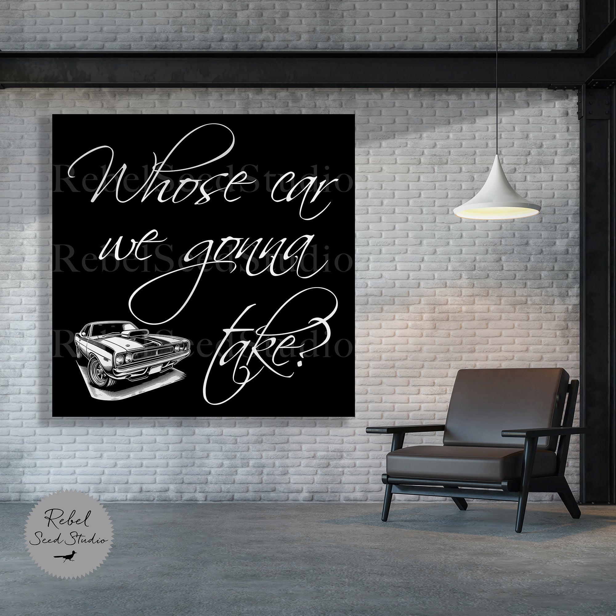 Whose Car We Gonna Take? - The Town Quote (Limited Release - Graphic Art Print) - SOLD OUT