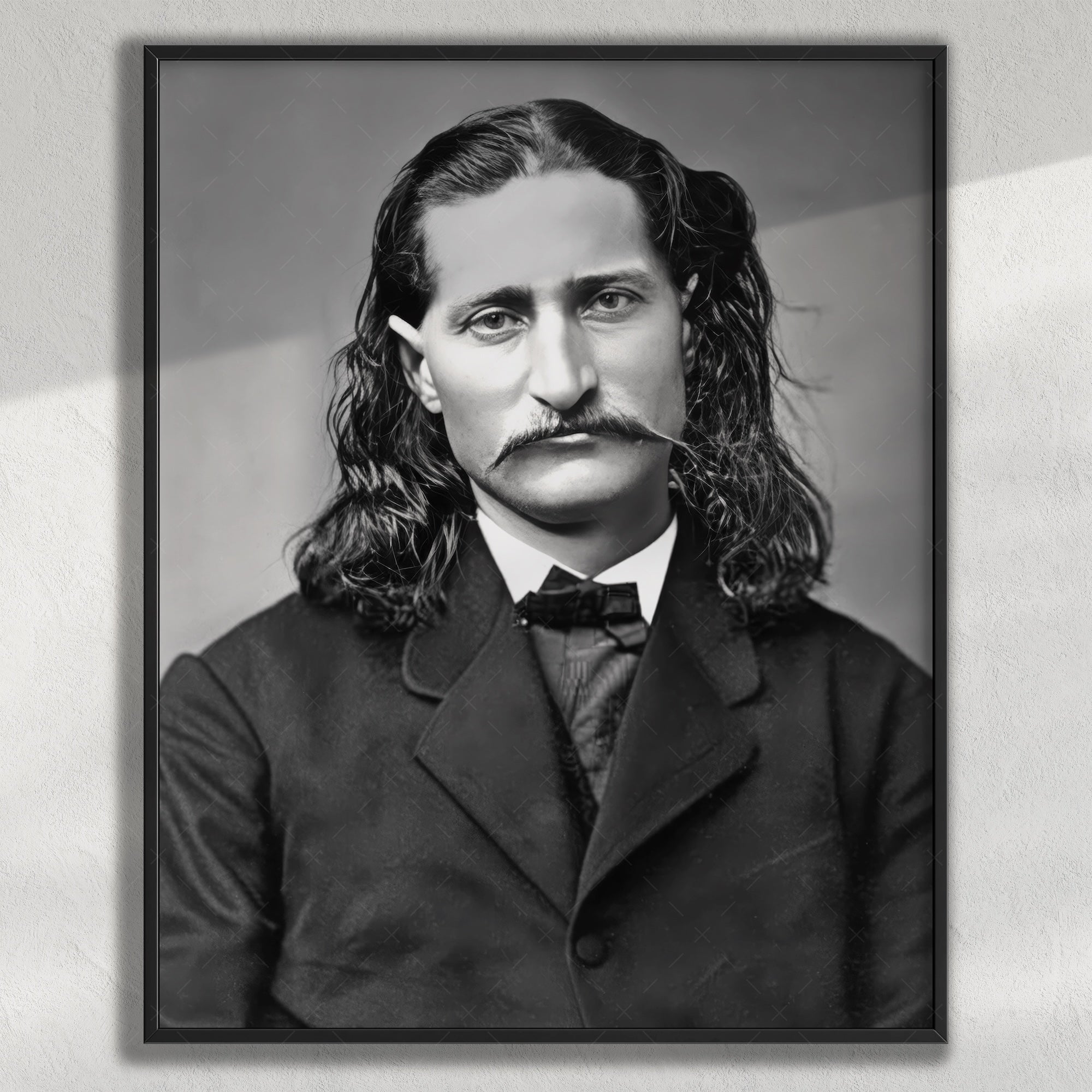 Wild Bill Hickok: Vintage Old West Black & White Frontiersman Photograph (Art Print)