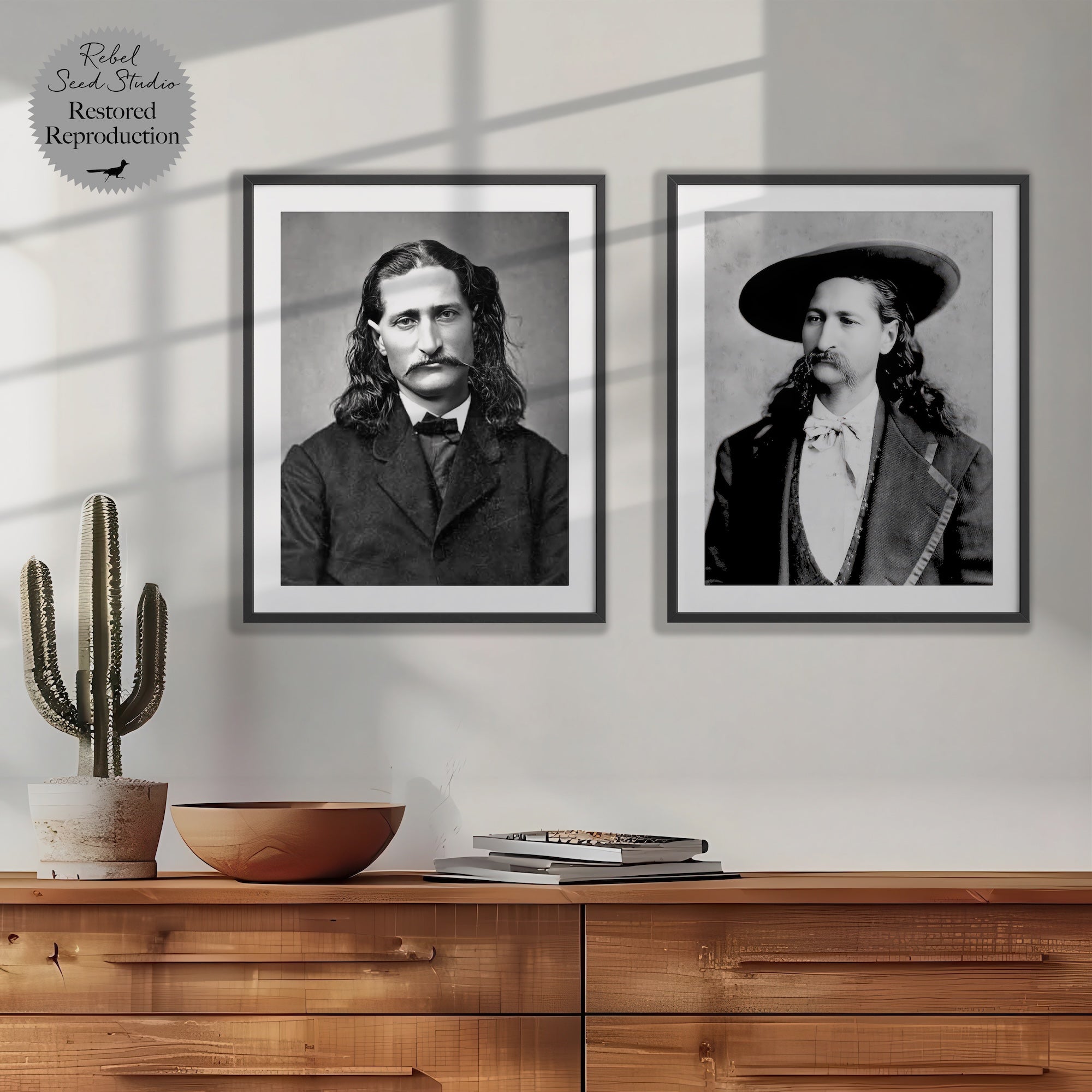 Wild Bill Hickok Portraits Bundle: Vintage Old West Black & White Photograph Set (Ready-to-Frame Fine Art Poster Prints)
